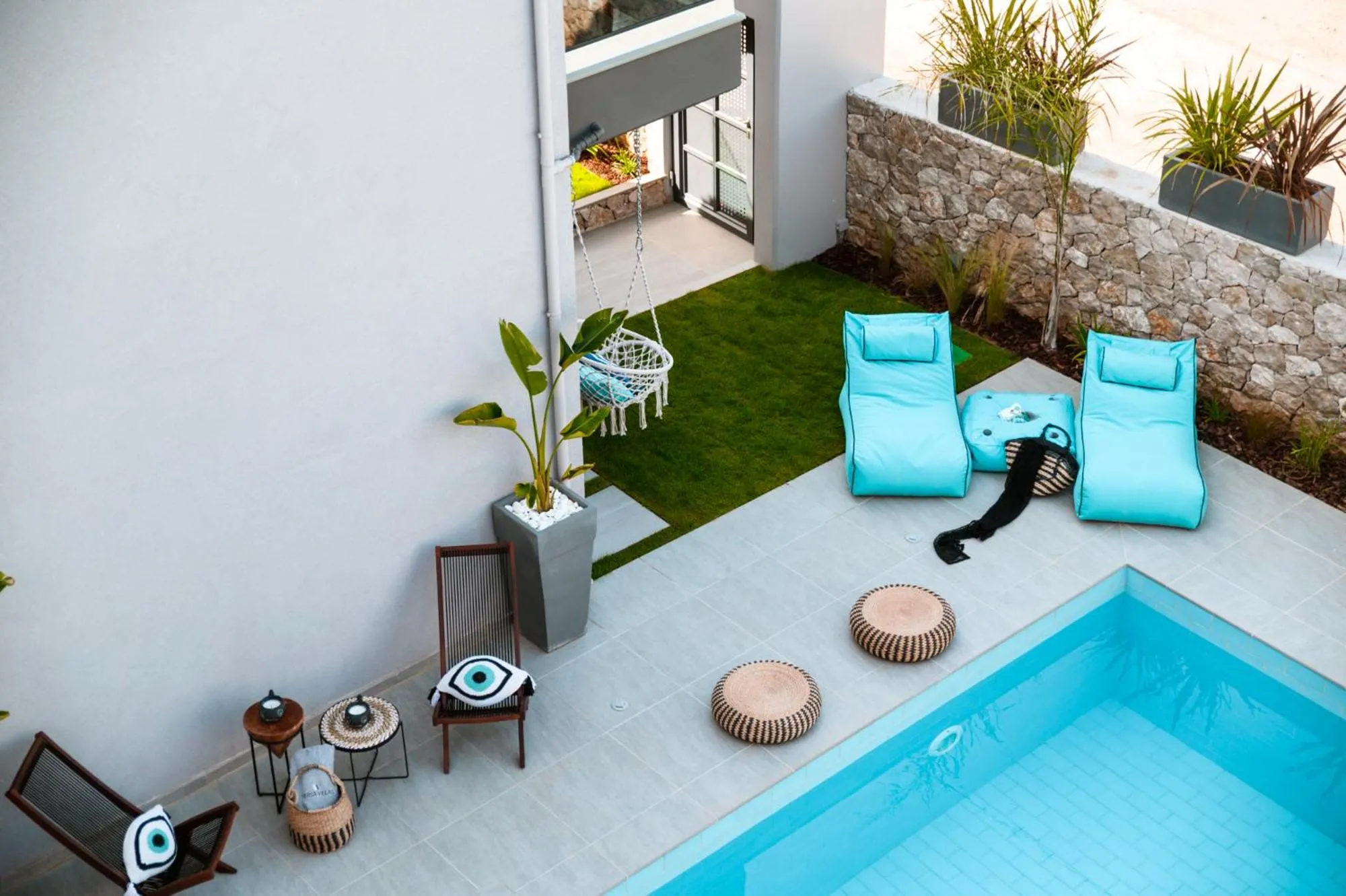 Pool view in Versa Villas