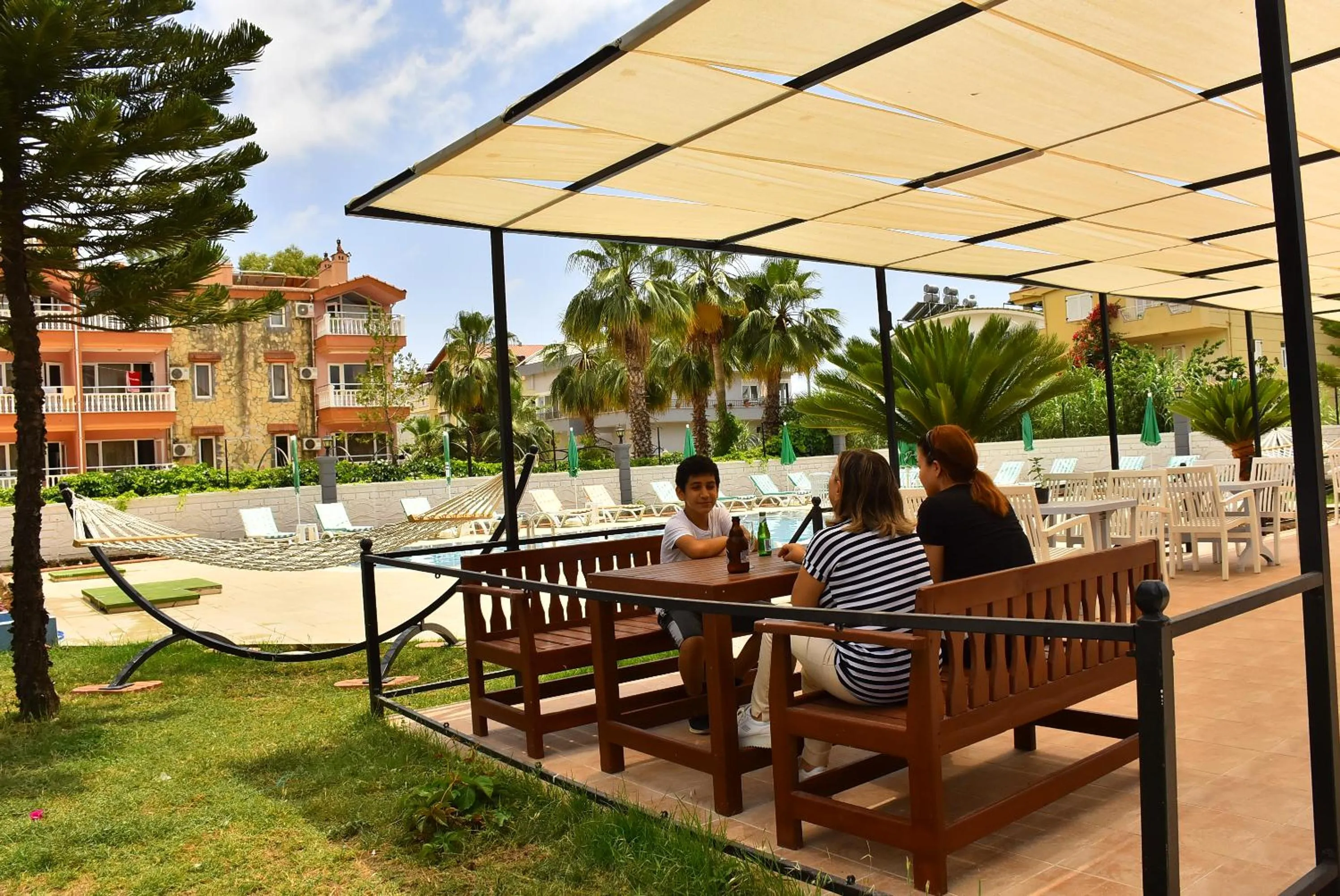 Patio in Nora Suit Hotel