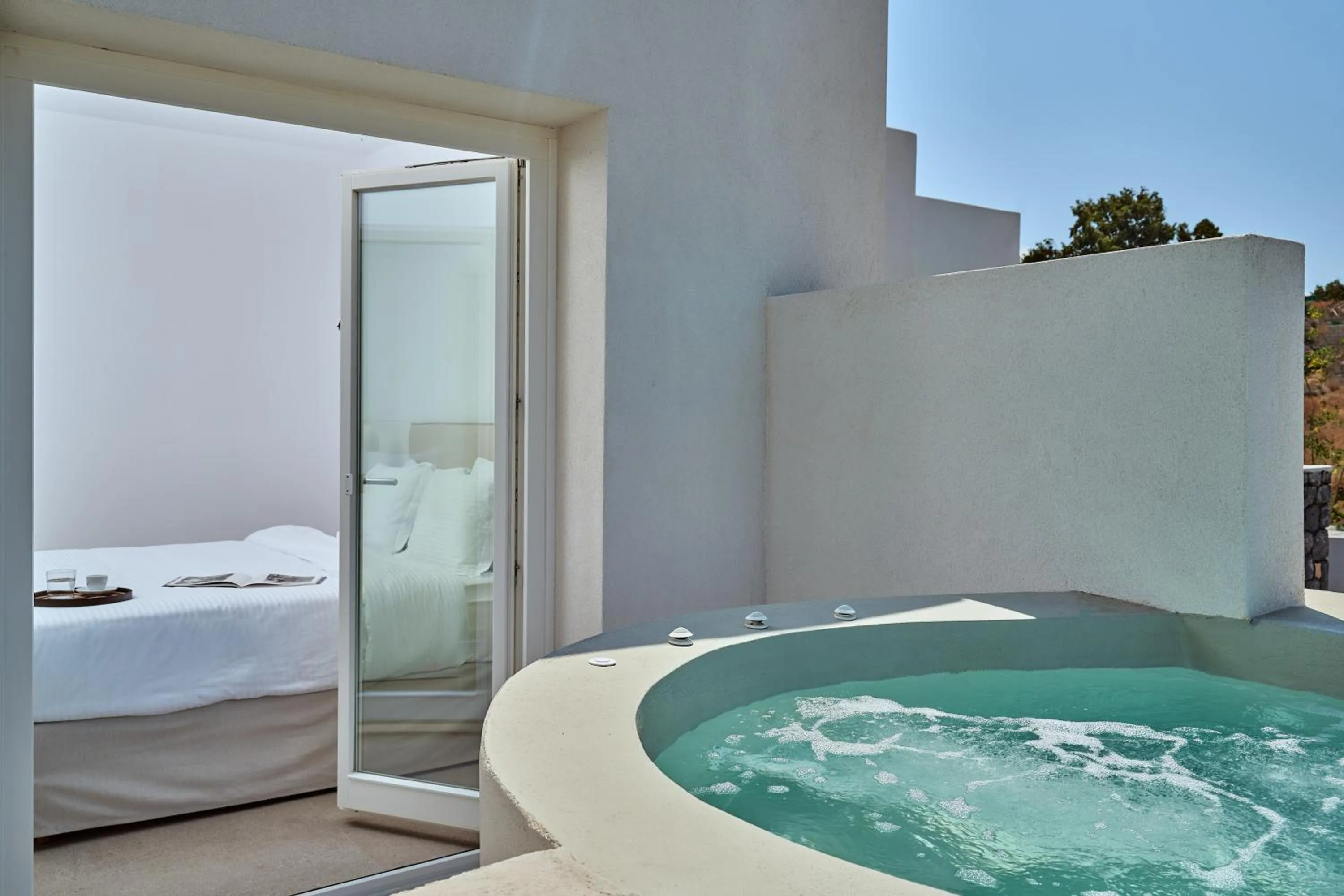 Hot Tub in Lilium Homes