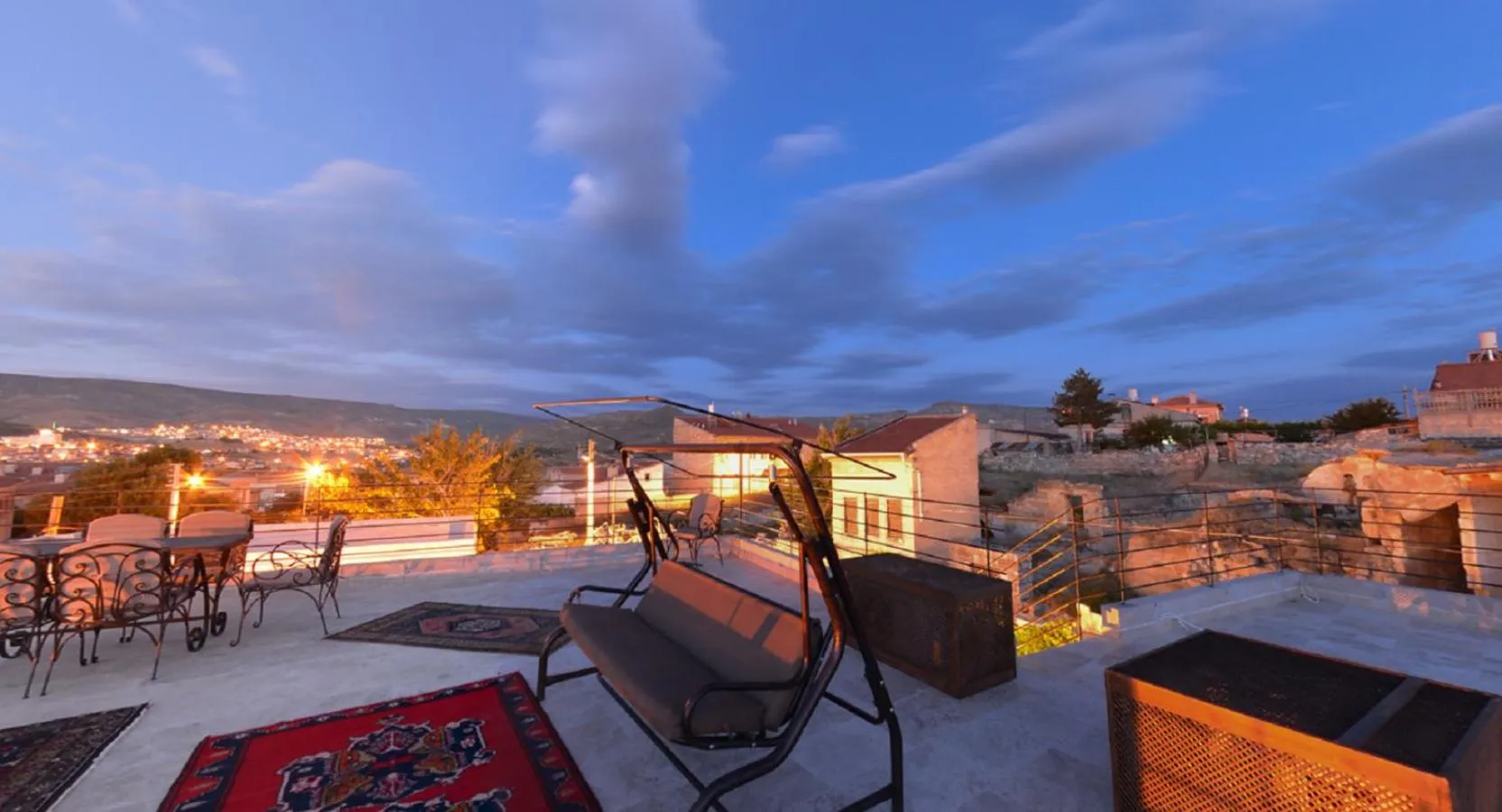 Patio in Pegas Cave Suites