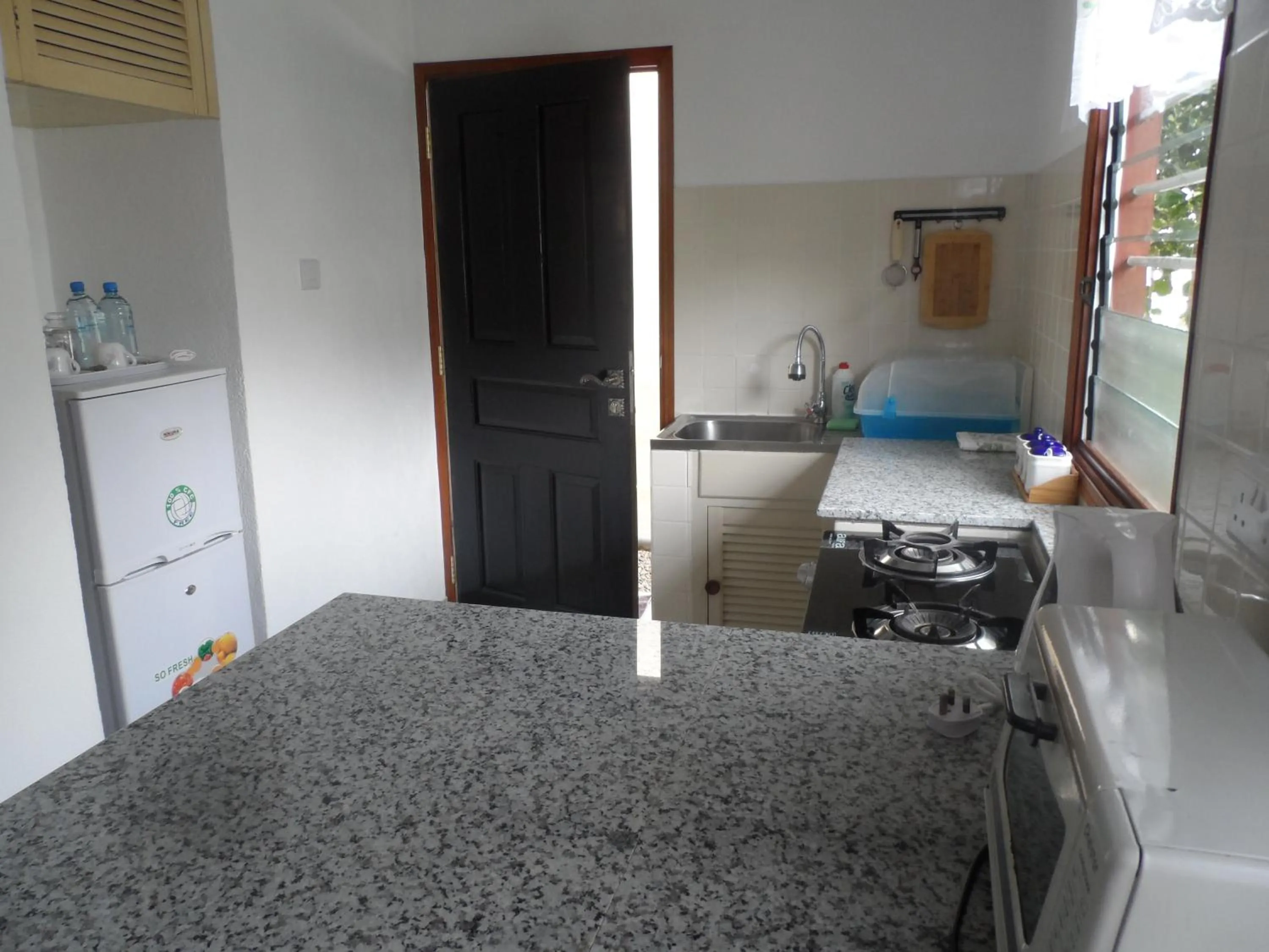 Kitchen or kitchenette in Anse Norwa Self Catering