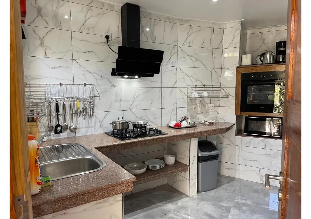 kitchen in Anse Soleil Resort