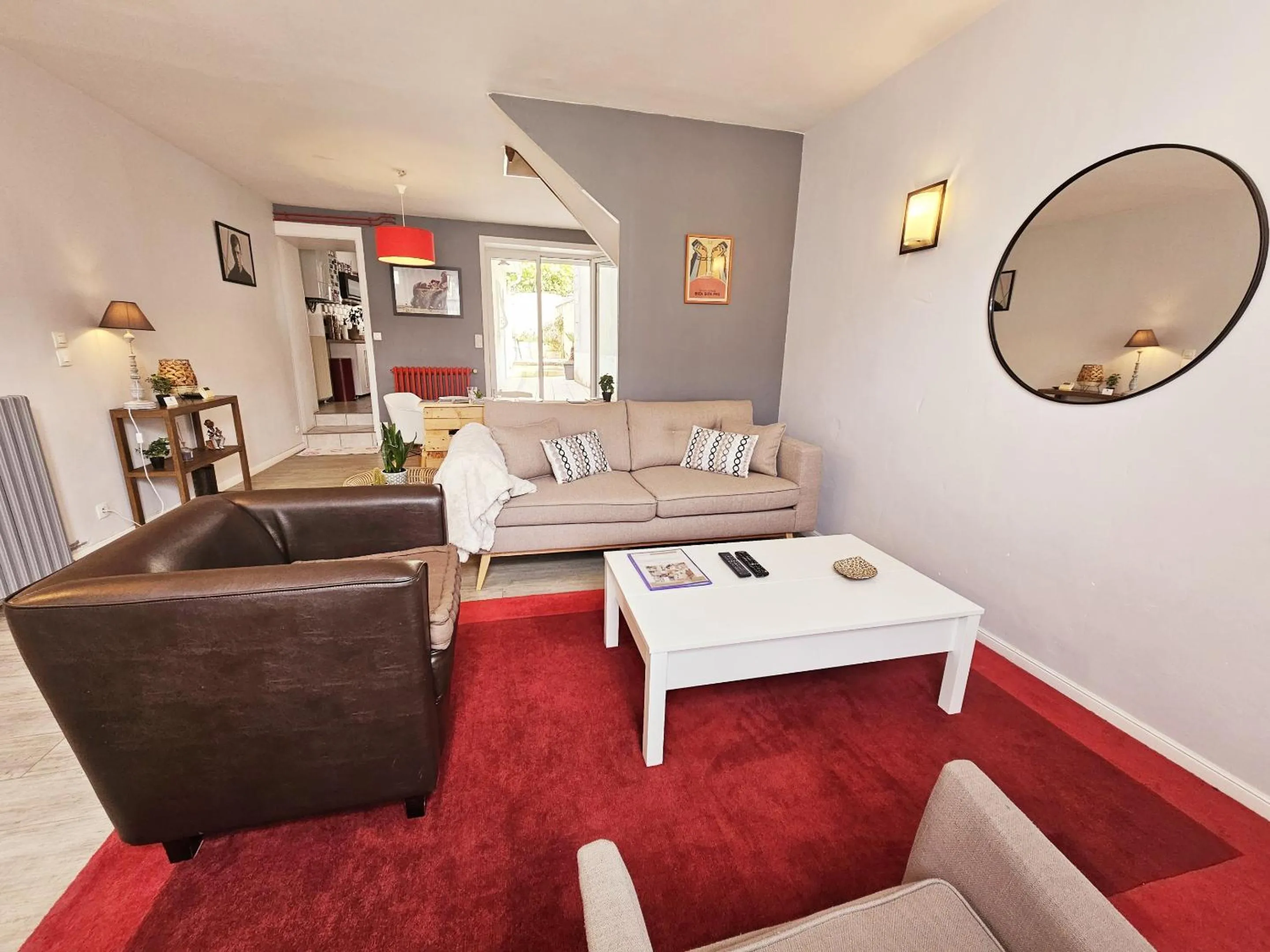 Bedroom in Maison de ville confortable avec cour interieure