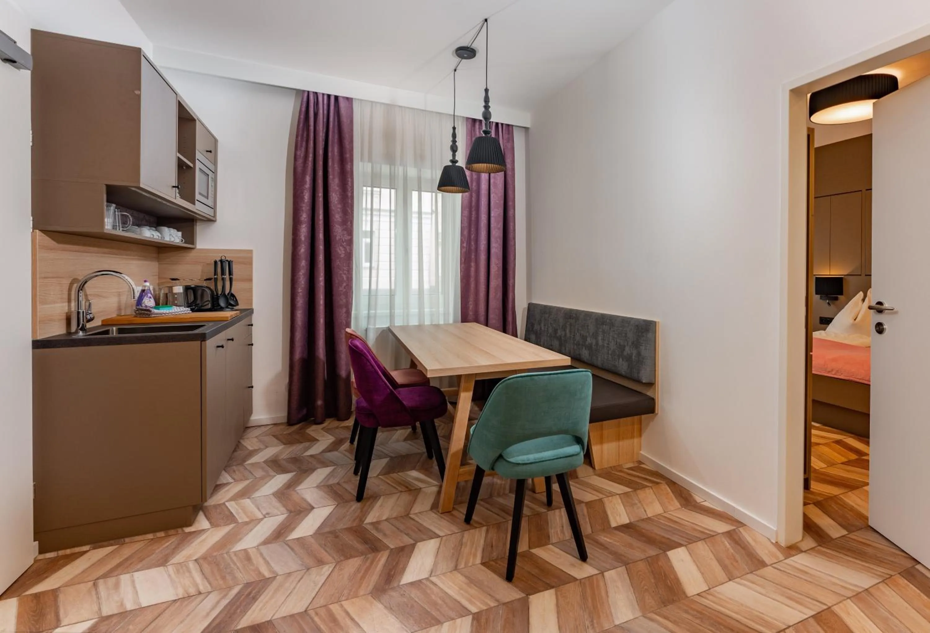 Seating area in Villa Elisa