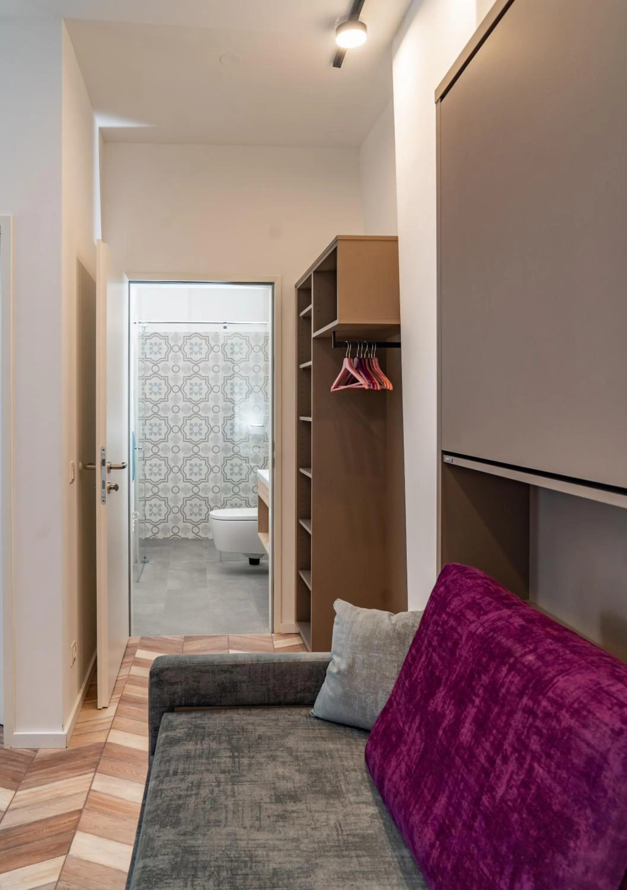 Bathroom, Bed in Villa Elisa