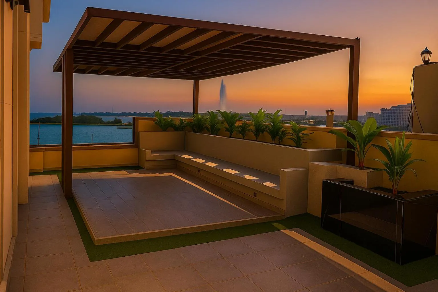 View (from property/room) in Elite Served Apartments Al Cornich