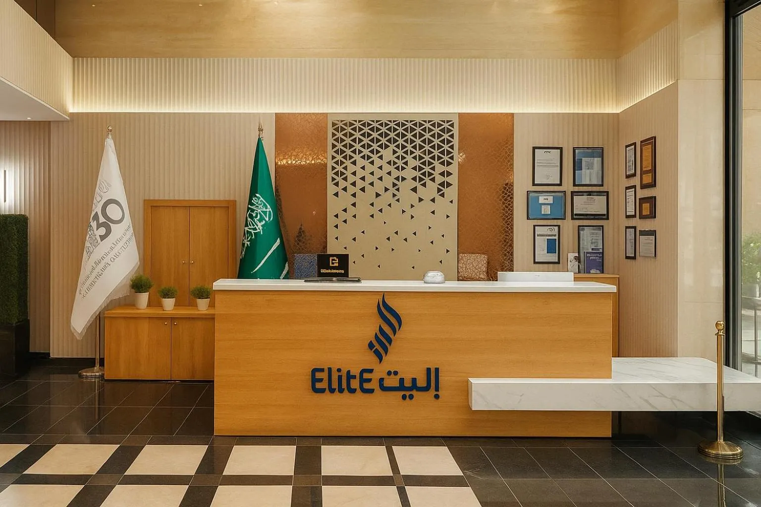 Lobby or reception in Elite Served Apartments Al Cornich