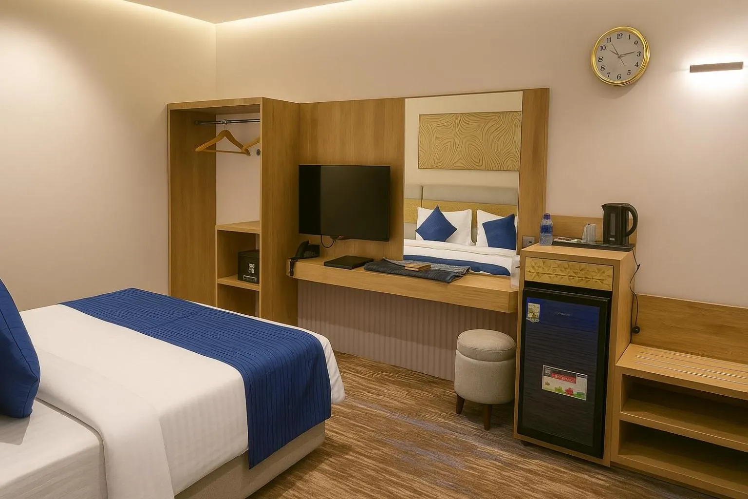 TV and multimedia, Bed in Elite Served Apartments Al Cornich