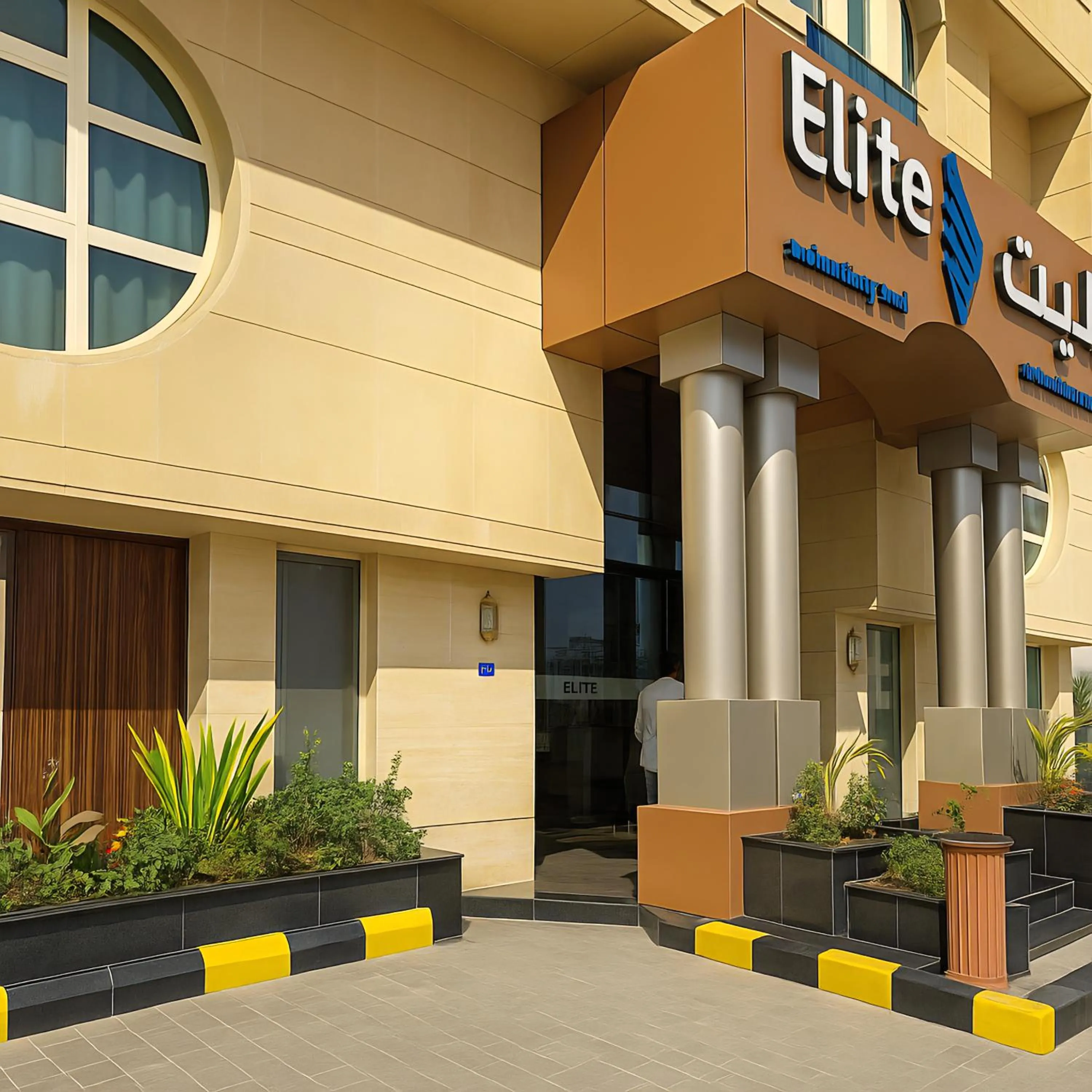 Facade/entrance in Elite Served Apartments Al Cornich