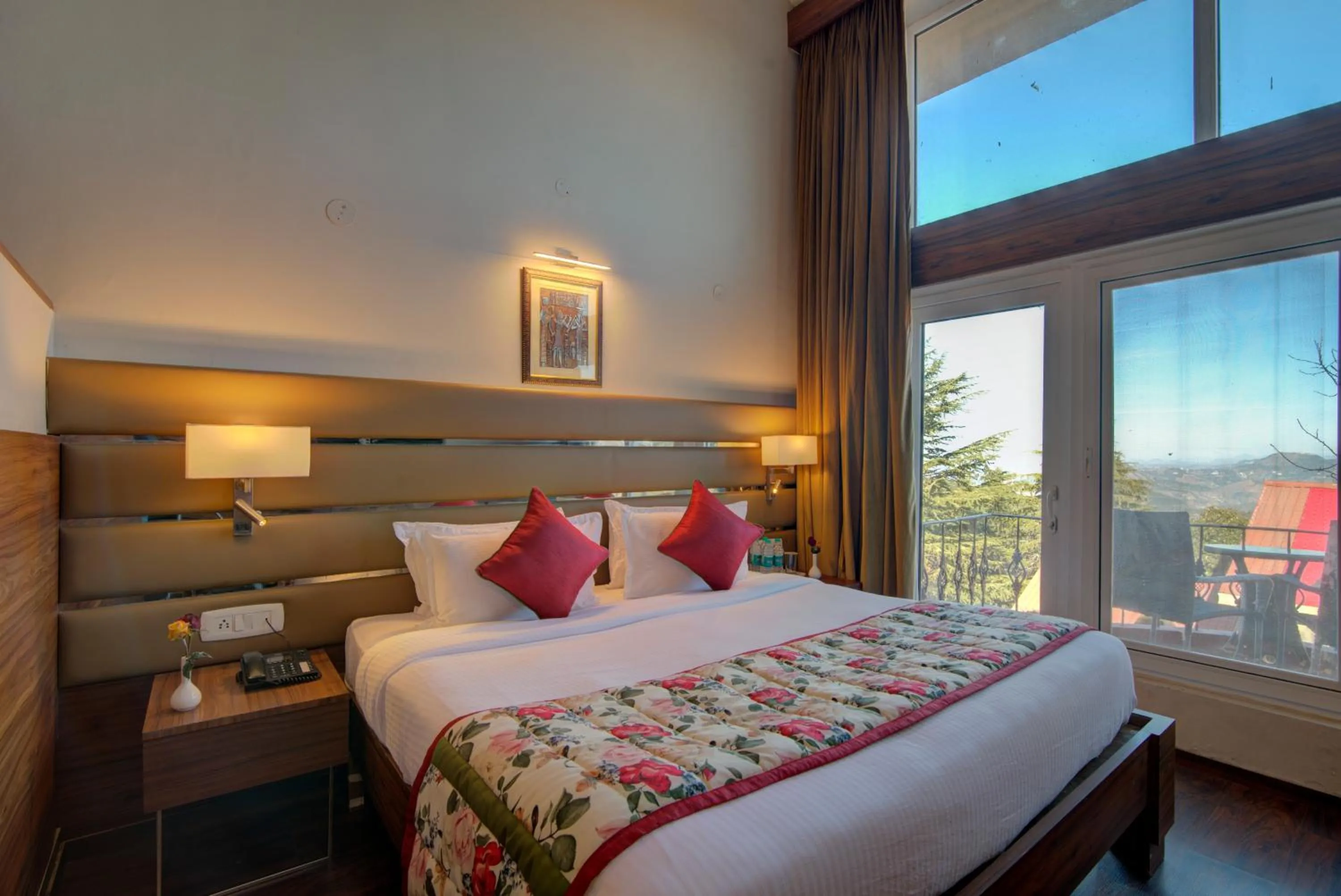 Bedroom in Tarika Resort & Spa , Chail
