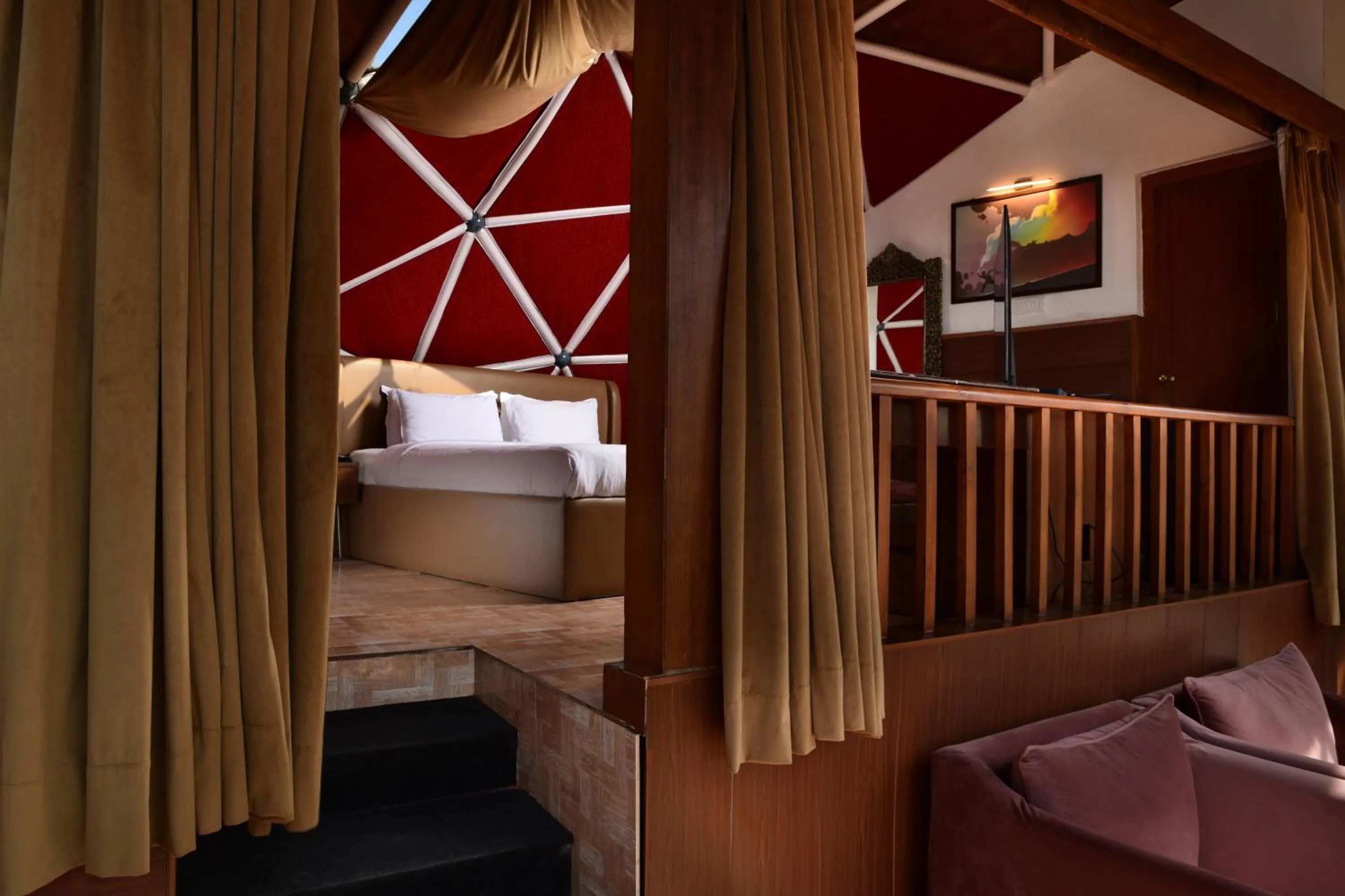 Bedroom in Tarika Resort & Spa , Chail