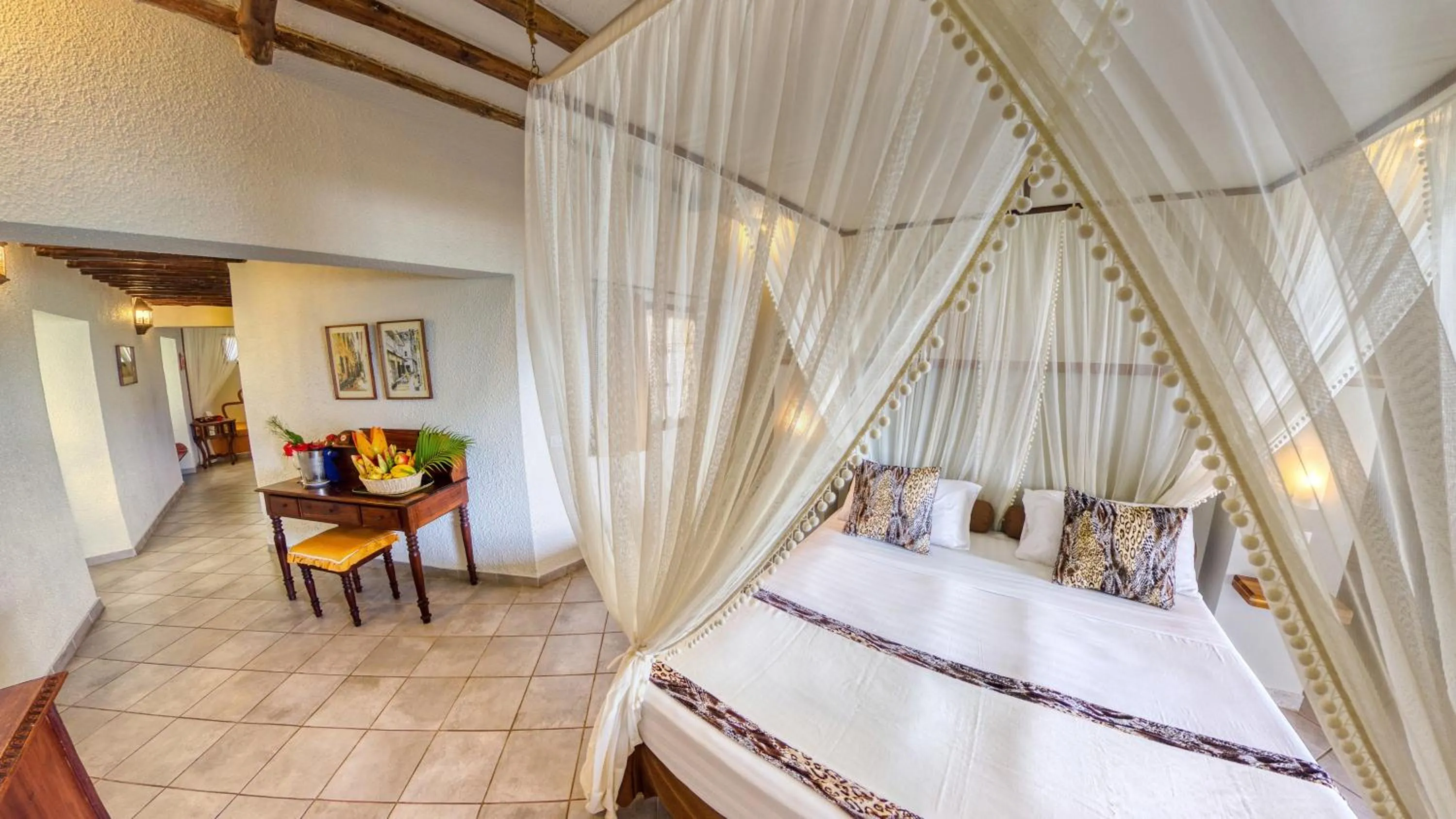 Bed in Karafuu Beach Resort & Spa