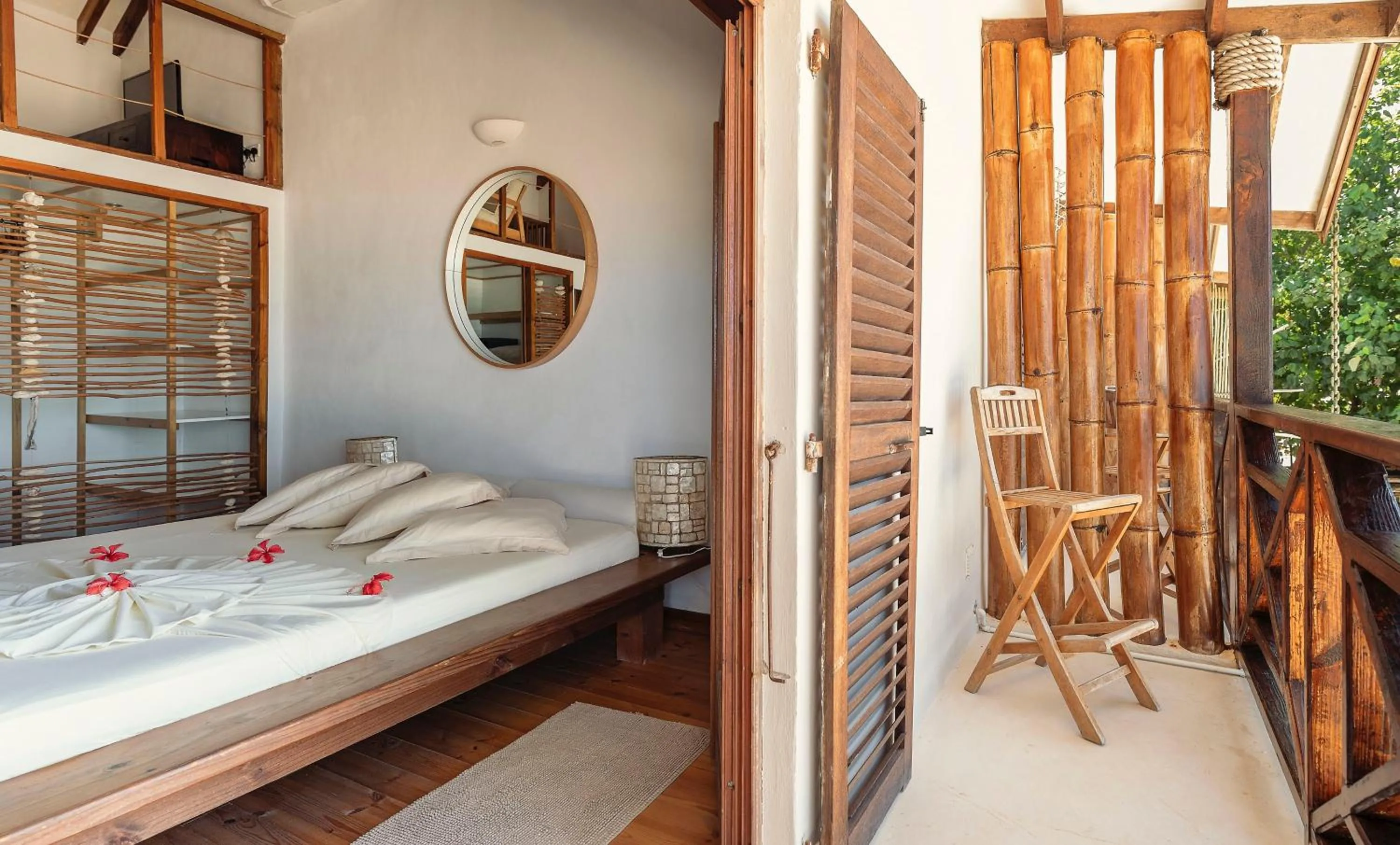 Balcony/Terrace, Bed in Clef des Iles