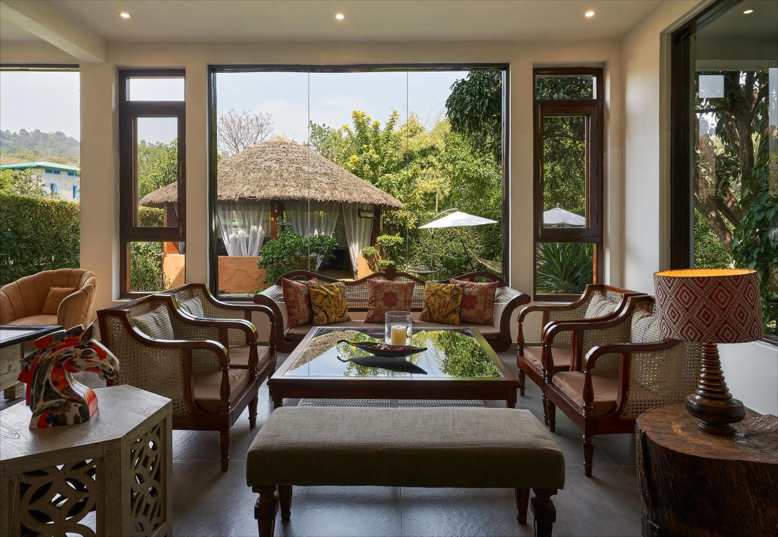 Seating area in Tree of Life Vanvilas Riveredge Corbett