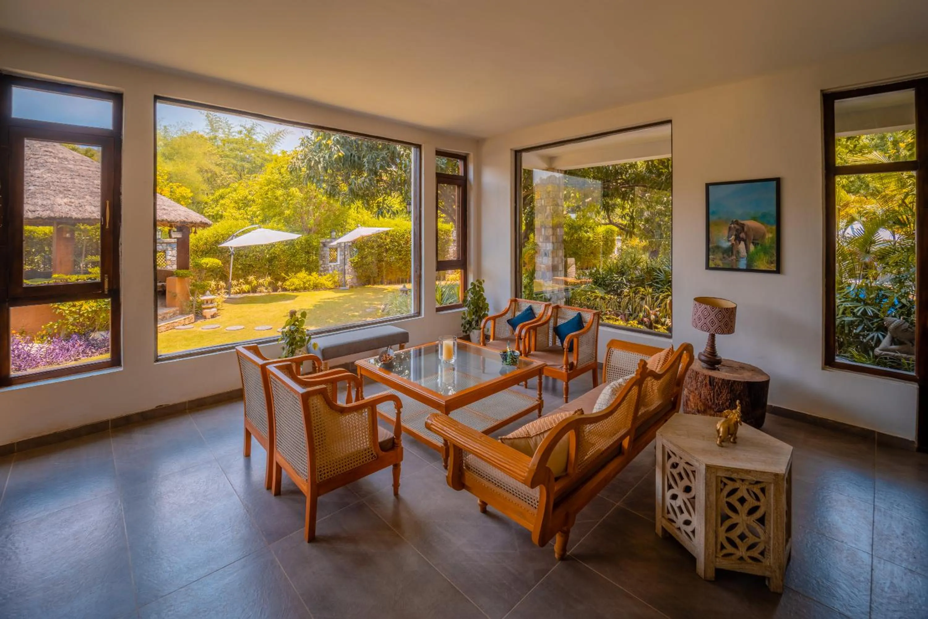 Living room in Tree of Life Vanvilas Riveredge Corbett