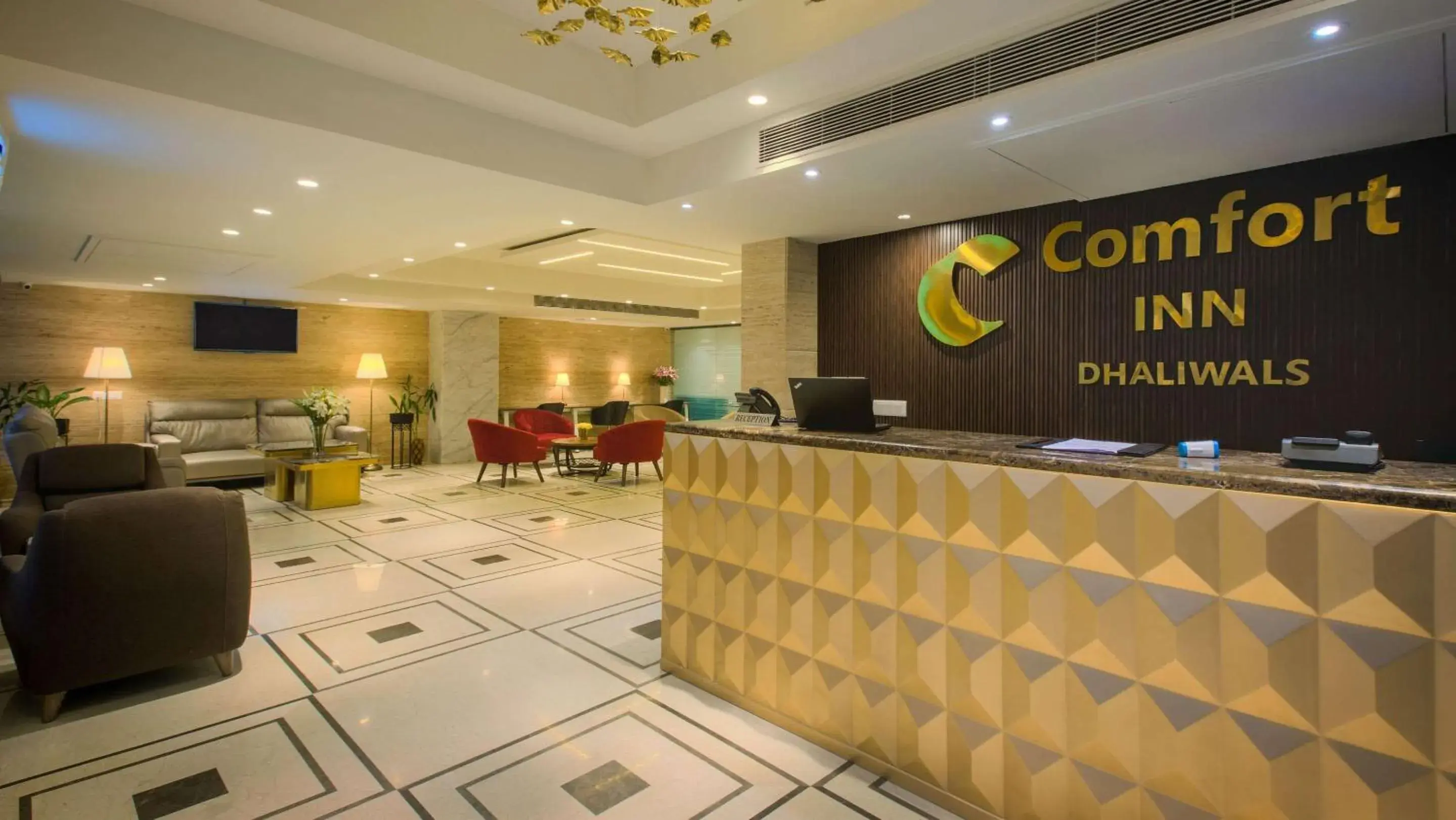 Lobby or reception, Lobby/Reception in Comfort Inn Dhaliwals, Gurgaon