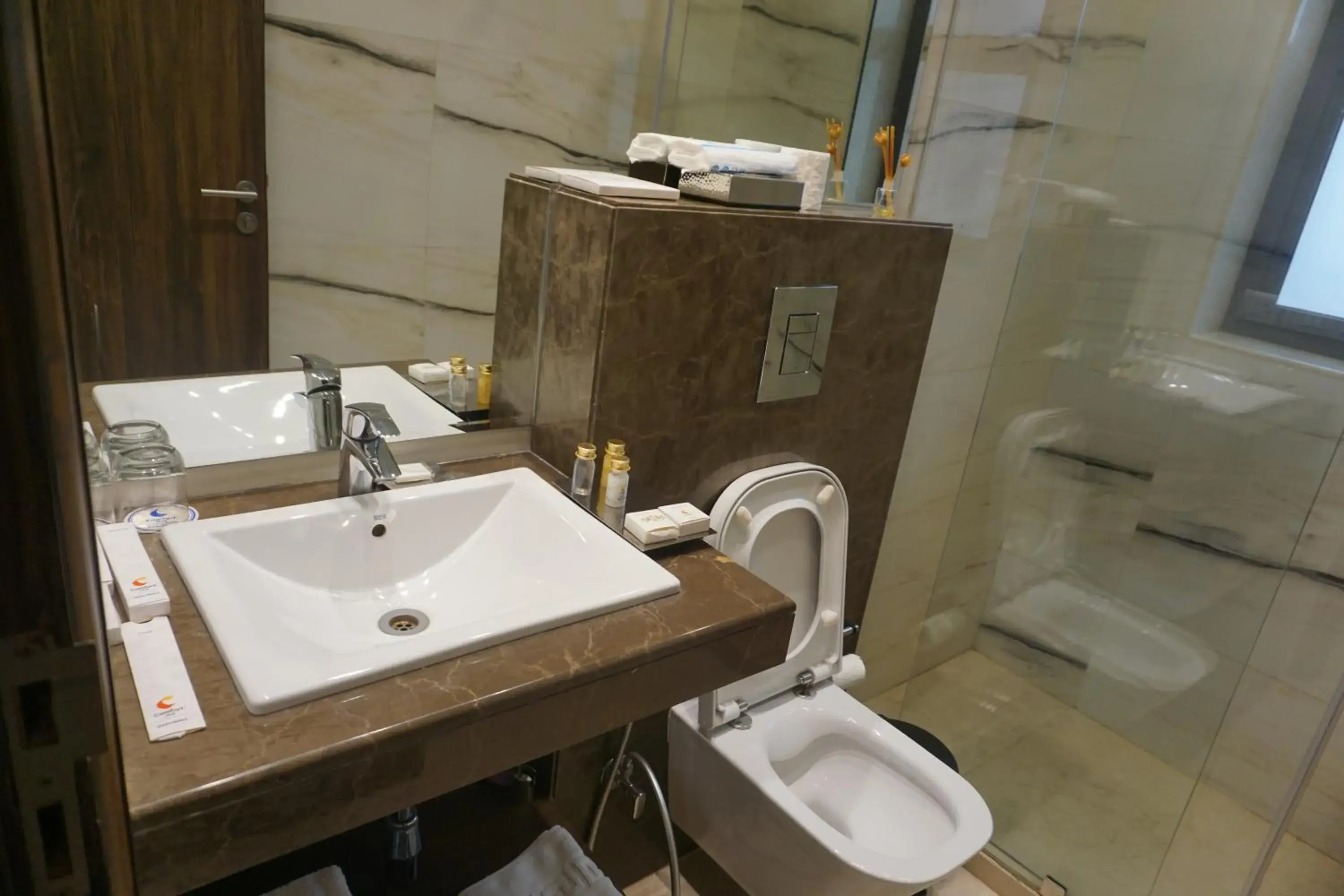 Shower, Bathroom in Comfort Inn Dhaliwals, Gurgaon