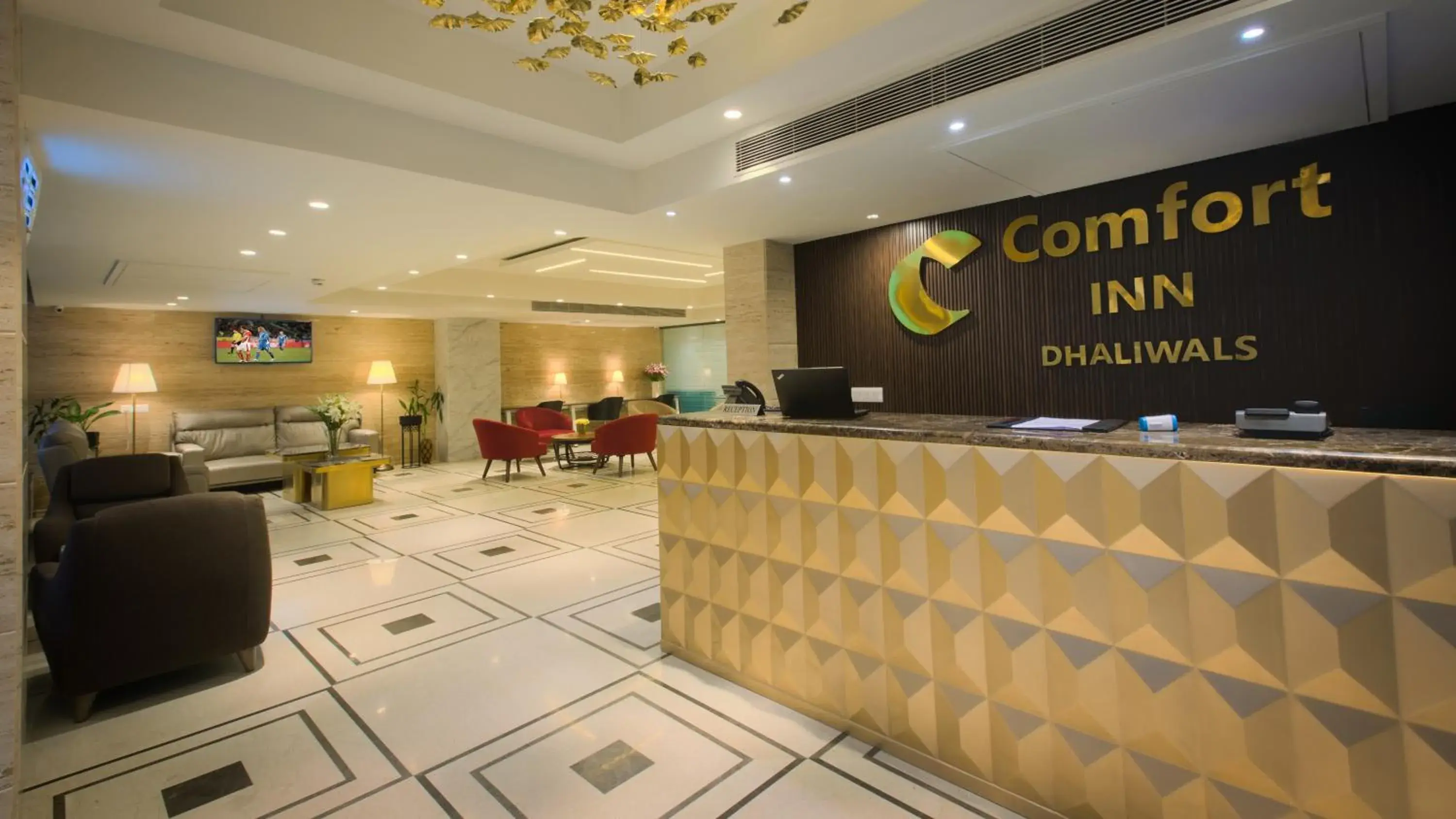 Lobby or reception, Lobby/Reception in Comfort Inn Dhaliwals, Gurgaon