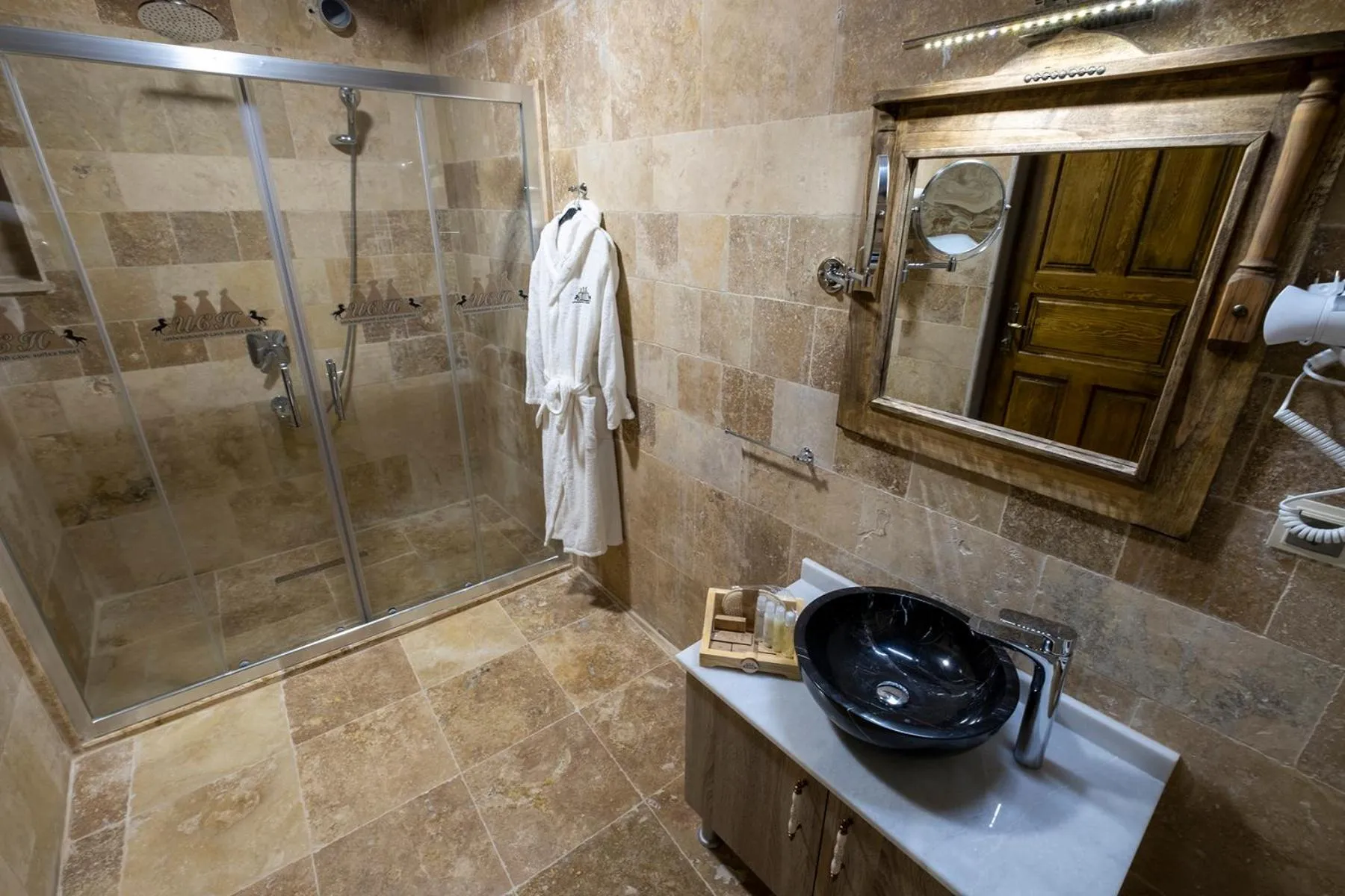 Bathroom in Underground Cave Suites Hotel