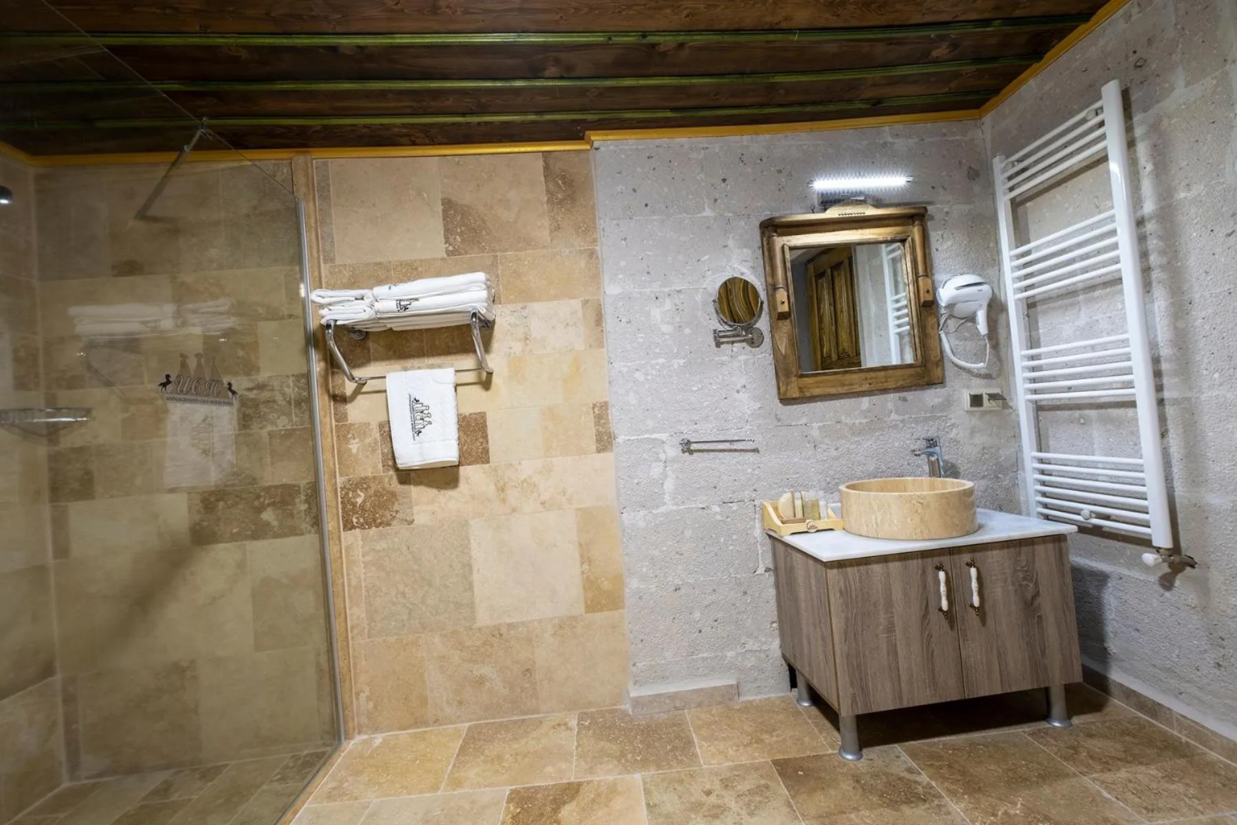 Bathroom in Underground Cave Suites Hotel
