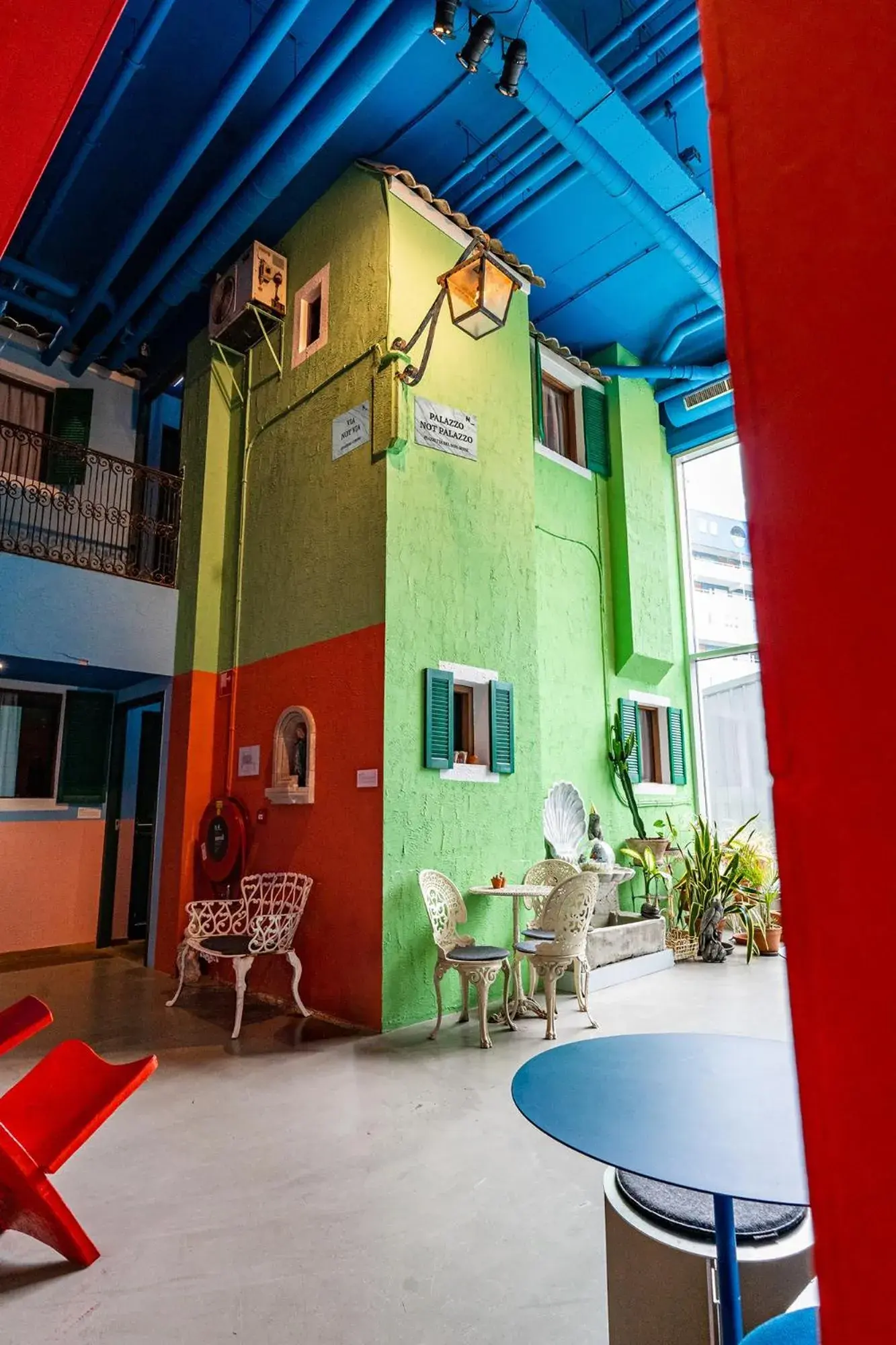 Inner courtyard view in Hotel Not Hotel Rotterdam Inner courtyard view in Hotel Not Hotel Rotterdam