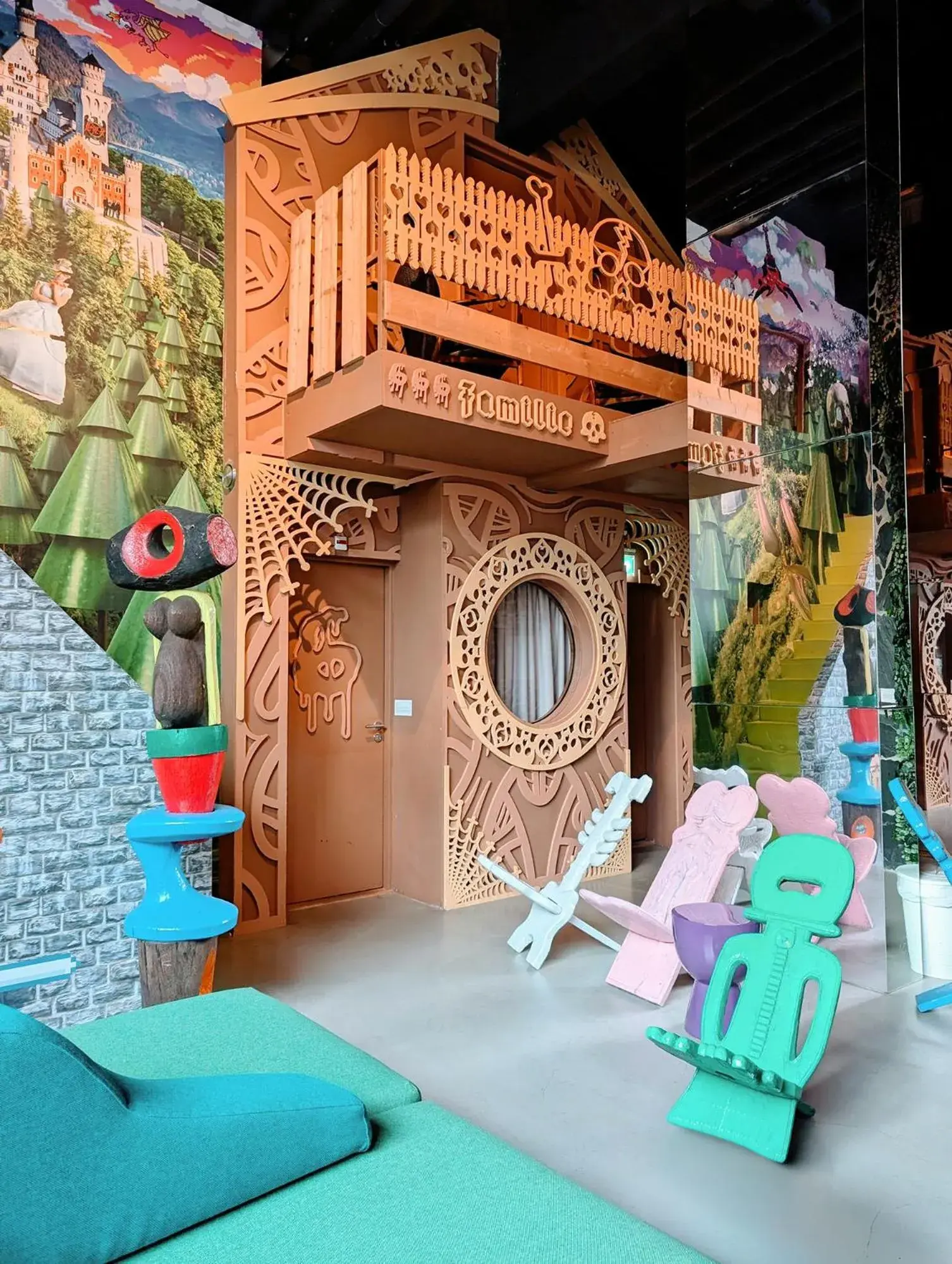 Inner courtyard view in Hotel Not Hotel Rotterdam Inner courtyard view in Hotel Not Hotel Rotterdam