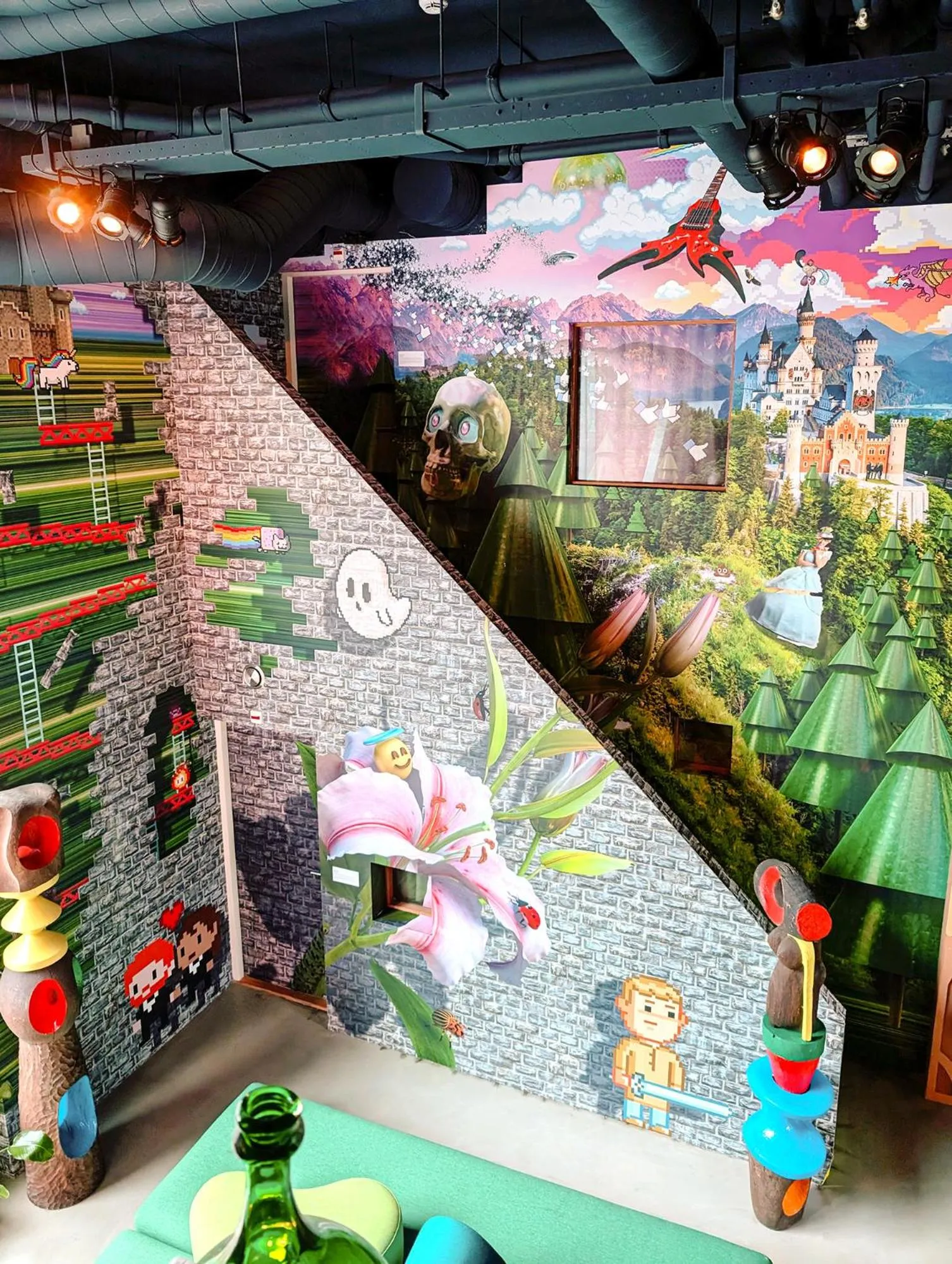 Inner courtyard view in Hotel Not Hotel Rotterdam