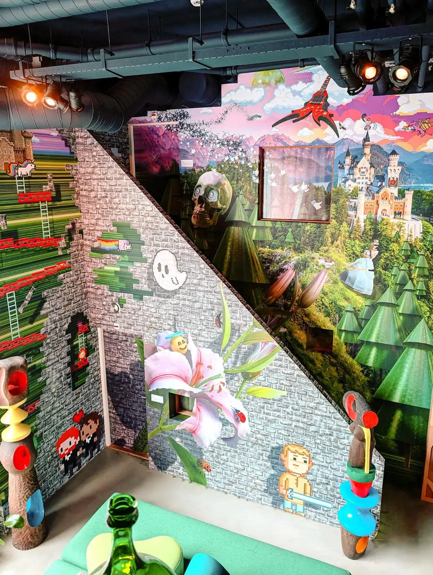 Inner courtyard view in Hotel Not Hotel Rotterdam Inner courtyard view in Hotel Not Hotel Rotterdam