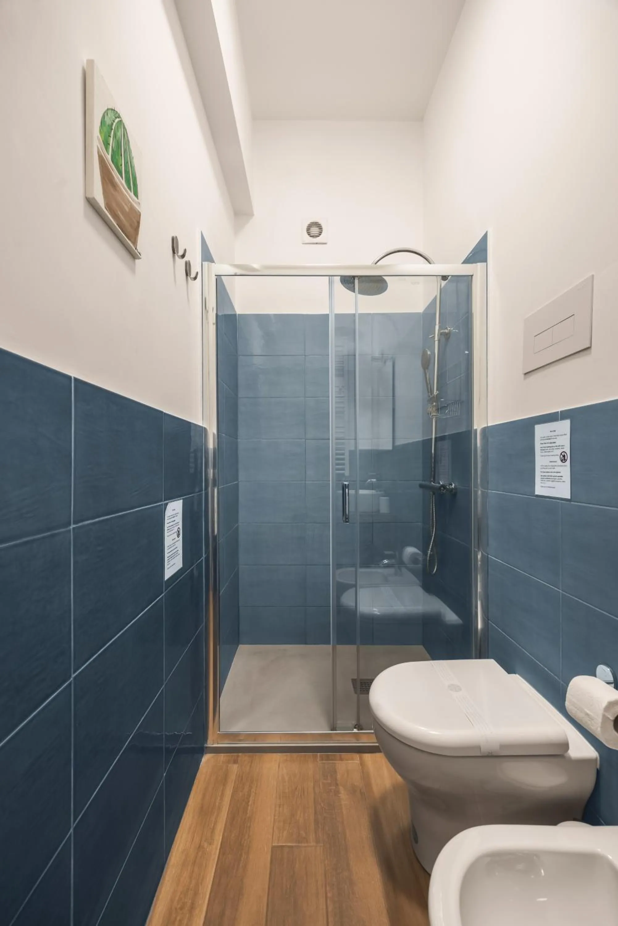 Shower in Dante Suites