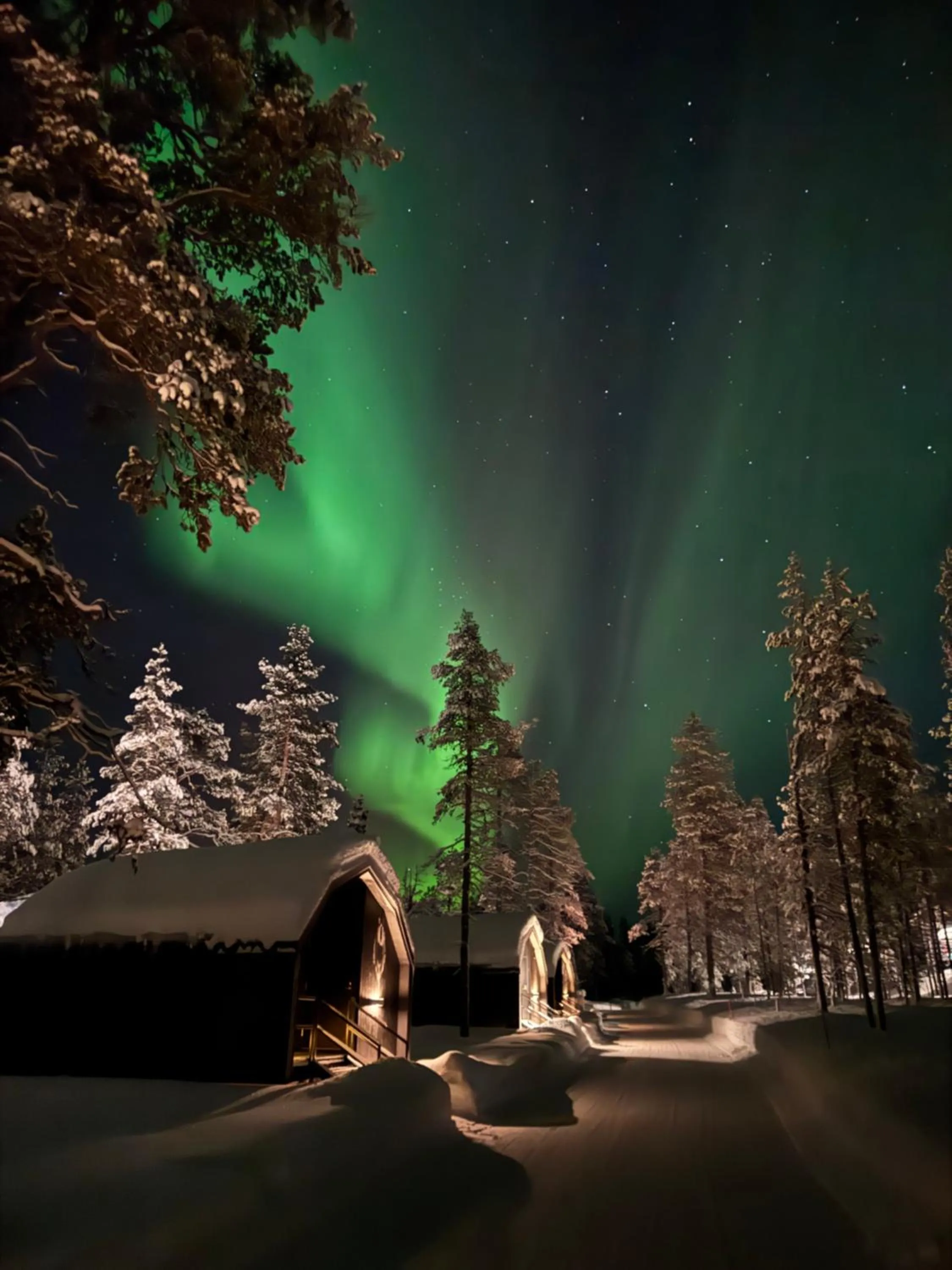 Night in Aurora Queen Resort Igloos