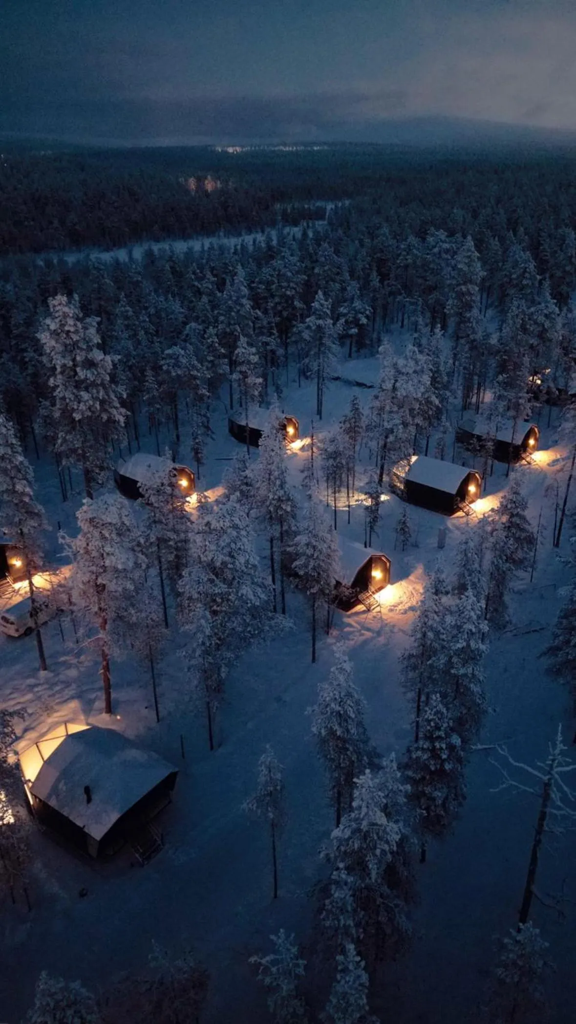 Night in Aurora Queen Resort Igloos