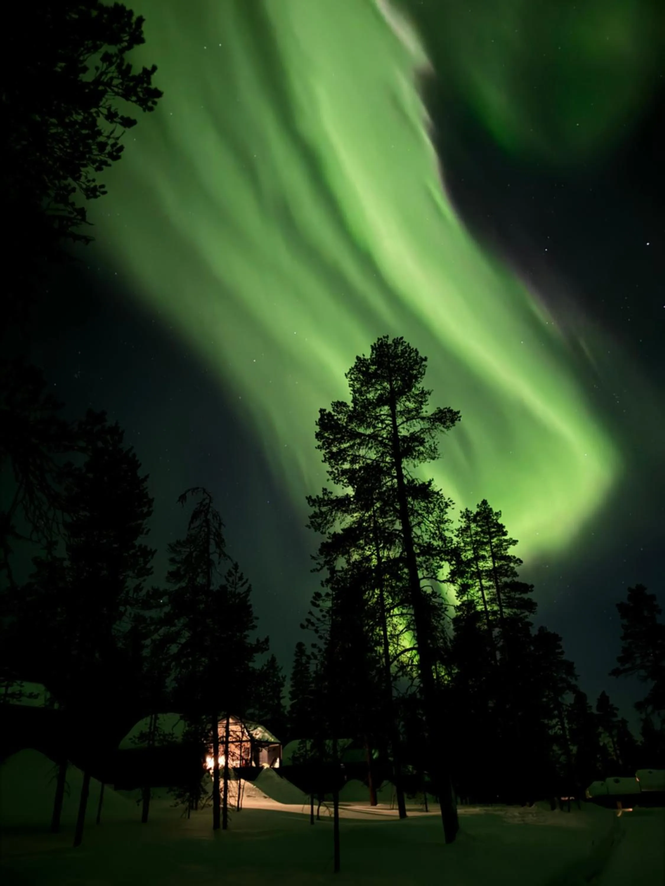 Night in Aurora Queen Resort Igloos