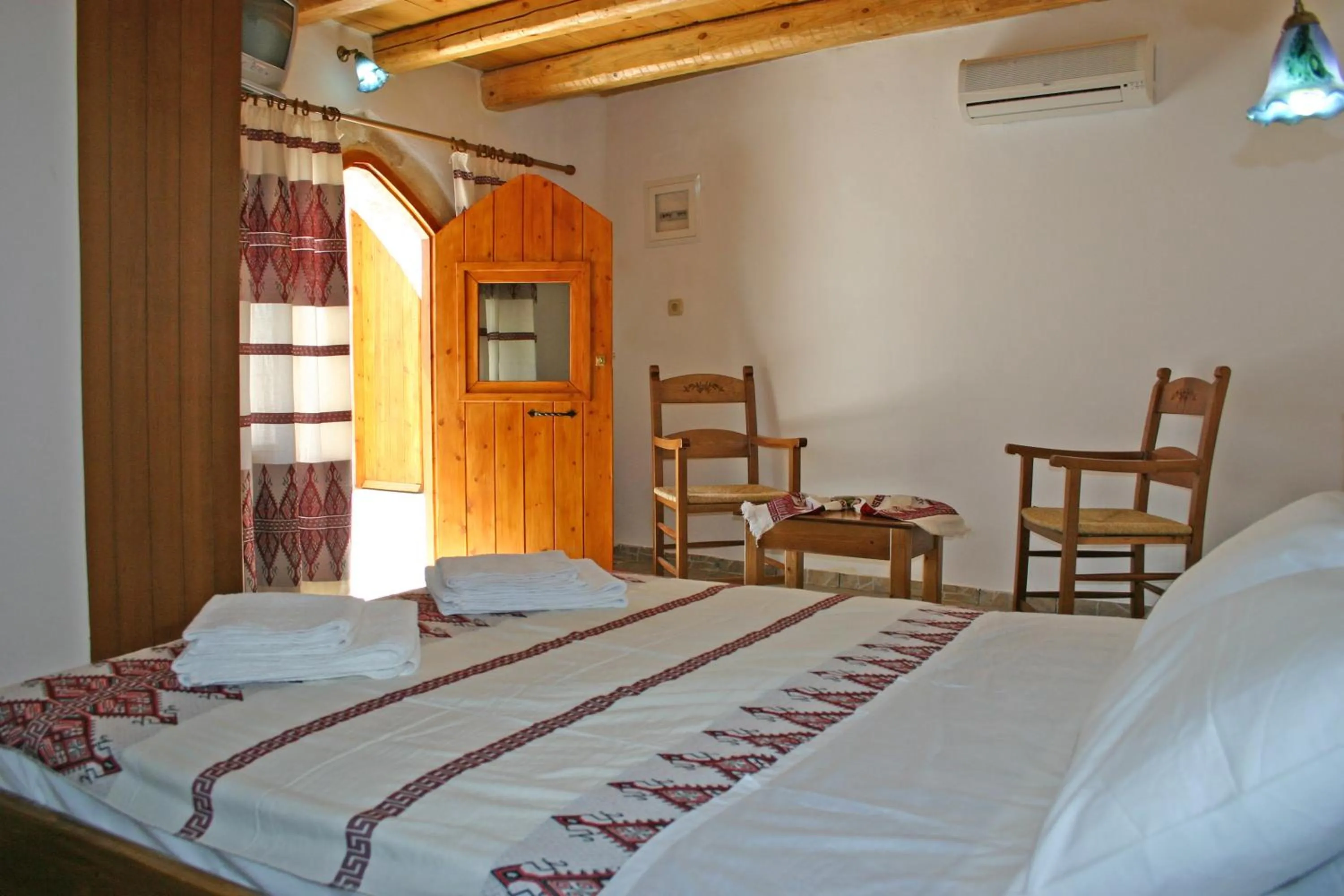 Bed in Vafes Traditional Stone Houses