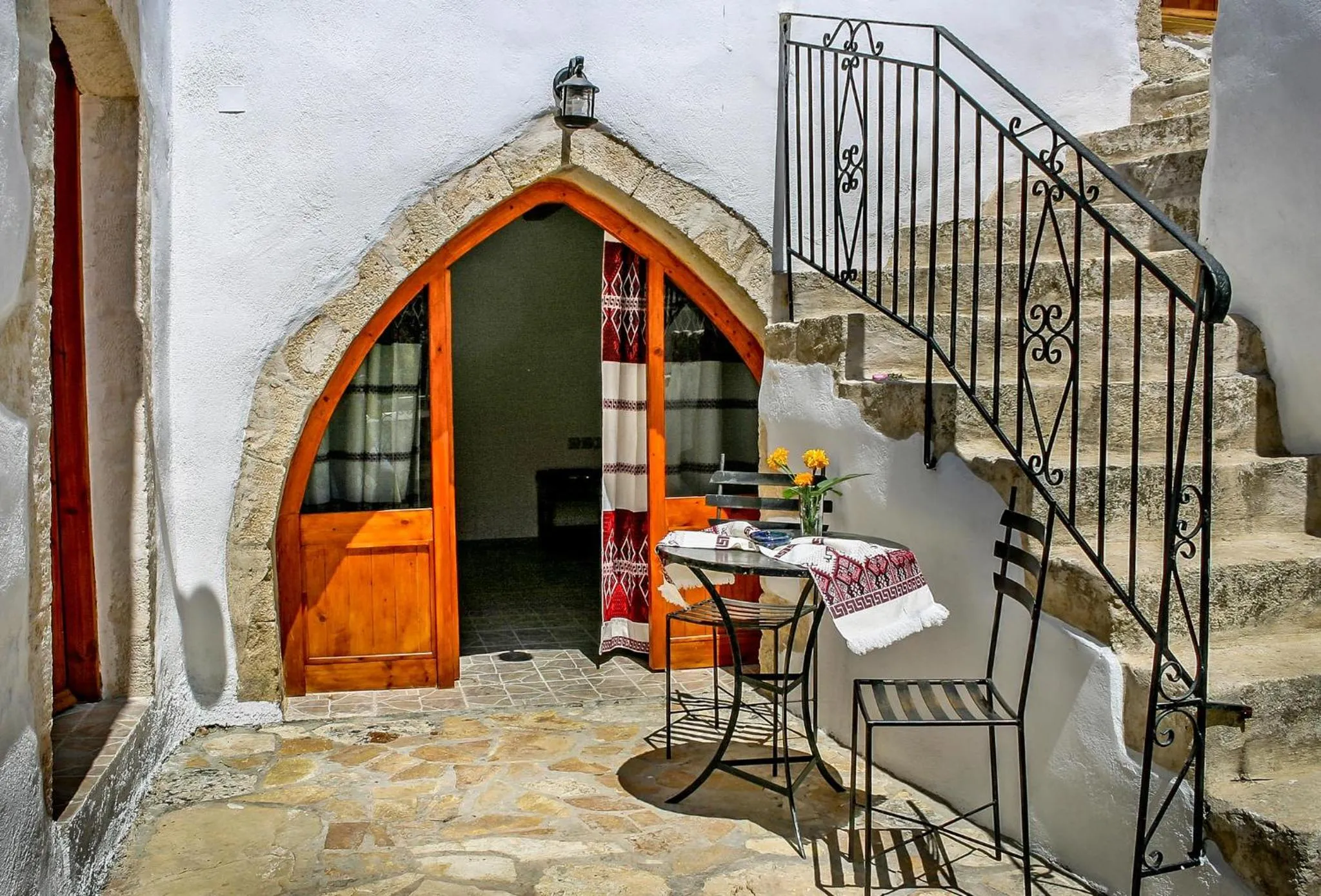 Facade/entrance in Vafes Traditional Stone Houses