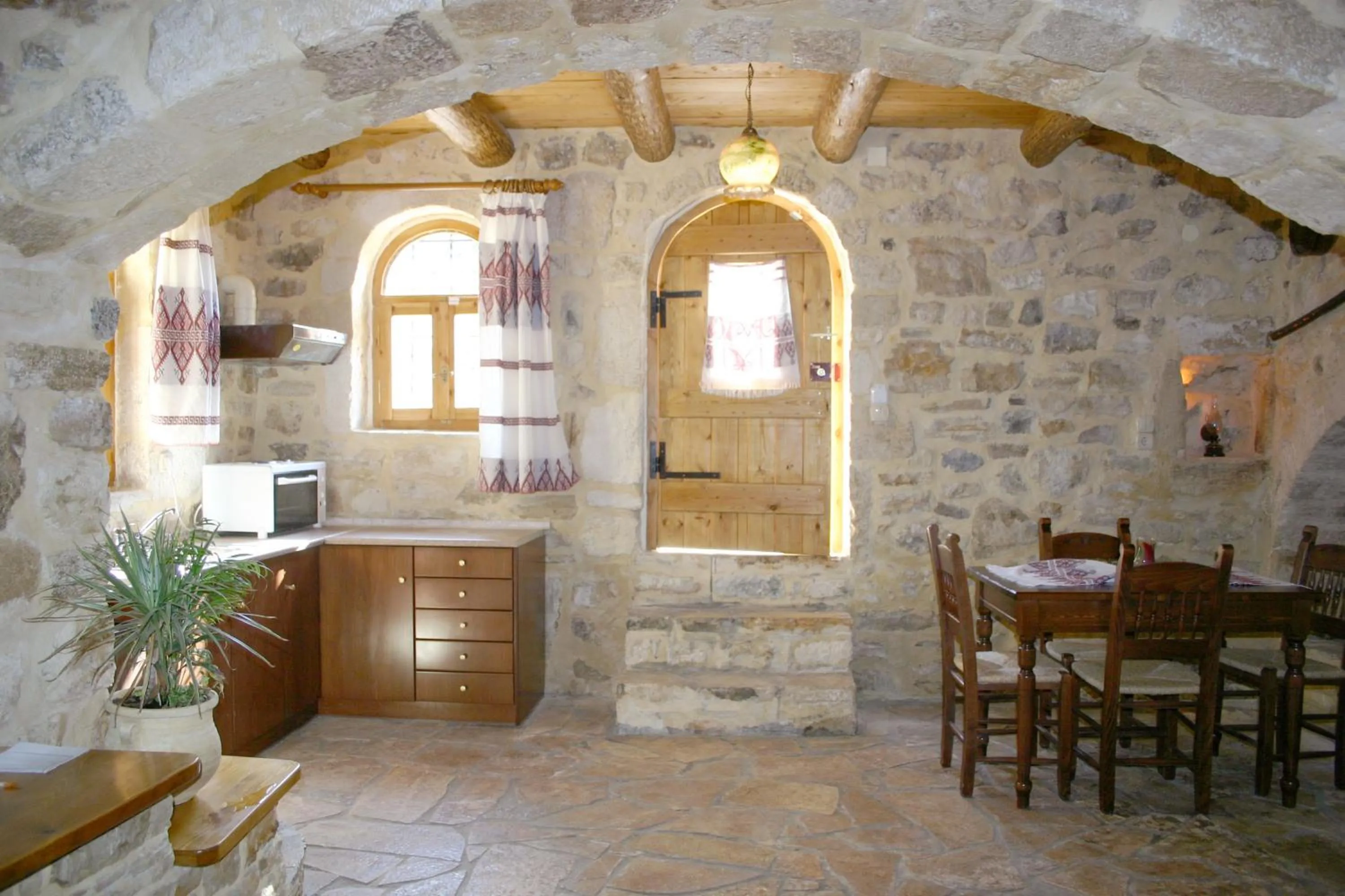 Kitchen or kitchenette in Vafes Traditional Stone Houses
