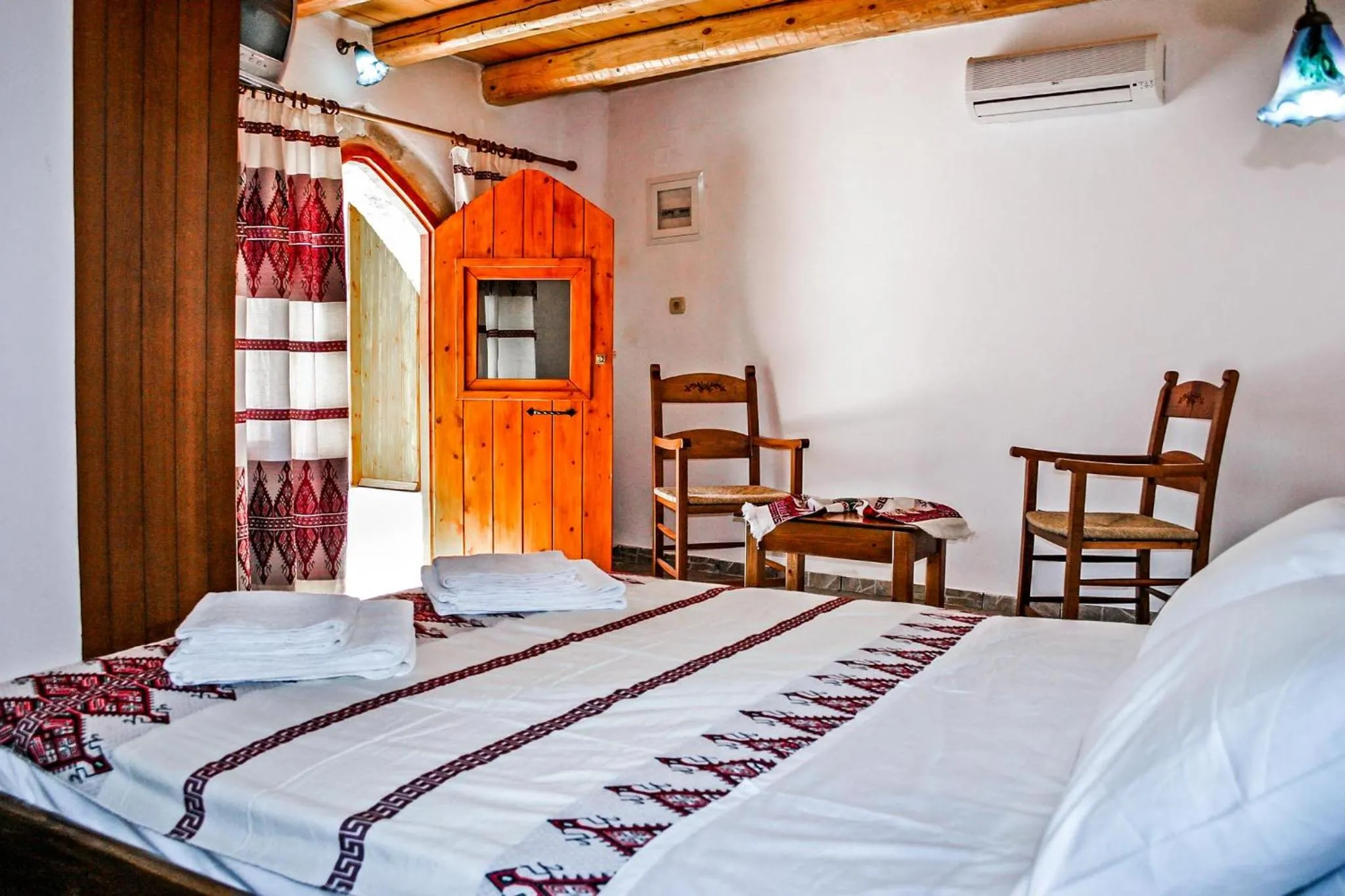 Bed in Vafes Traditional Stone Houses