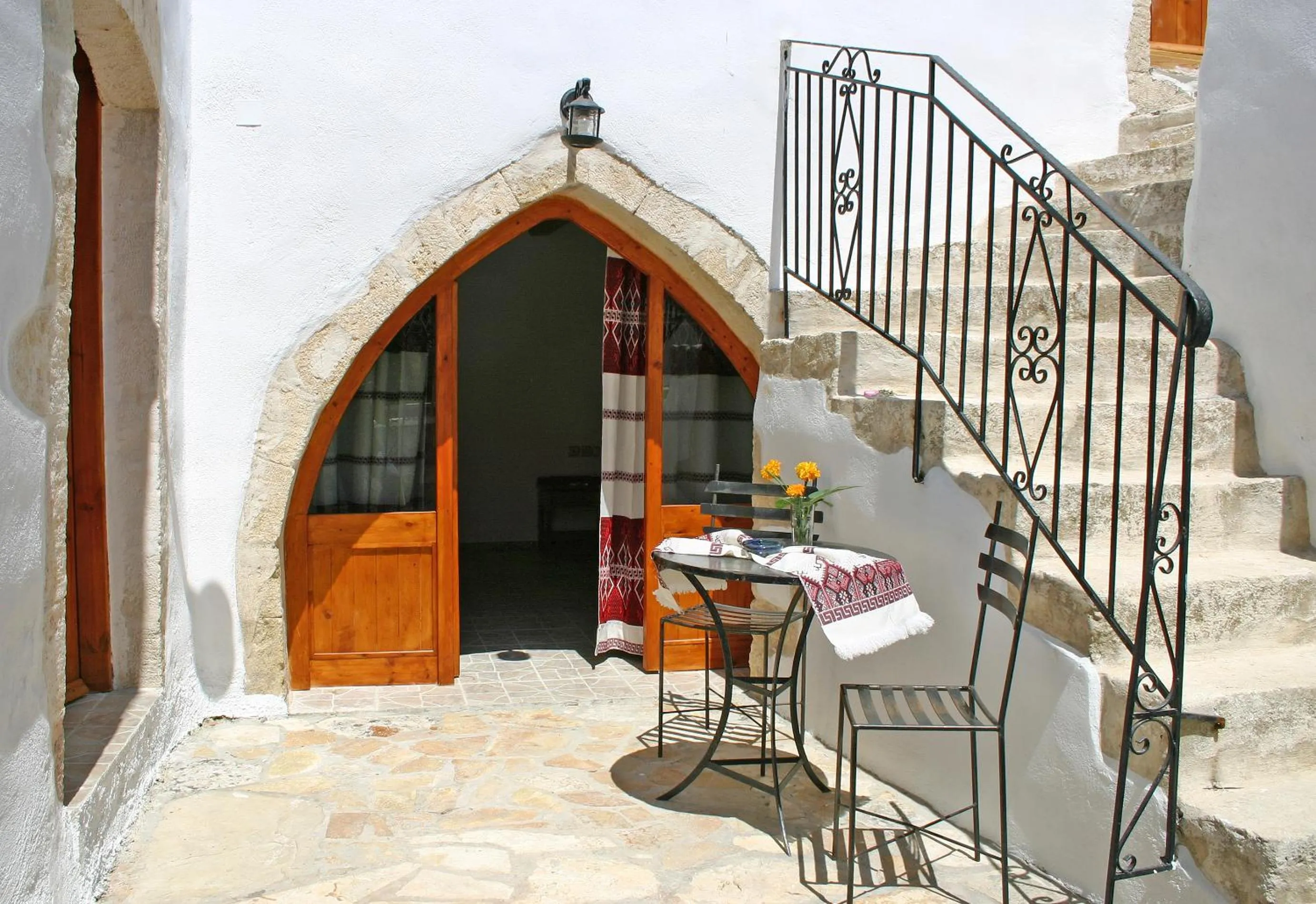 Facade/entrance in Vafes Traditional Stone Houses
