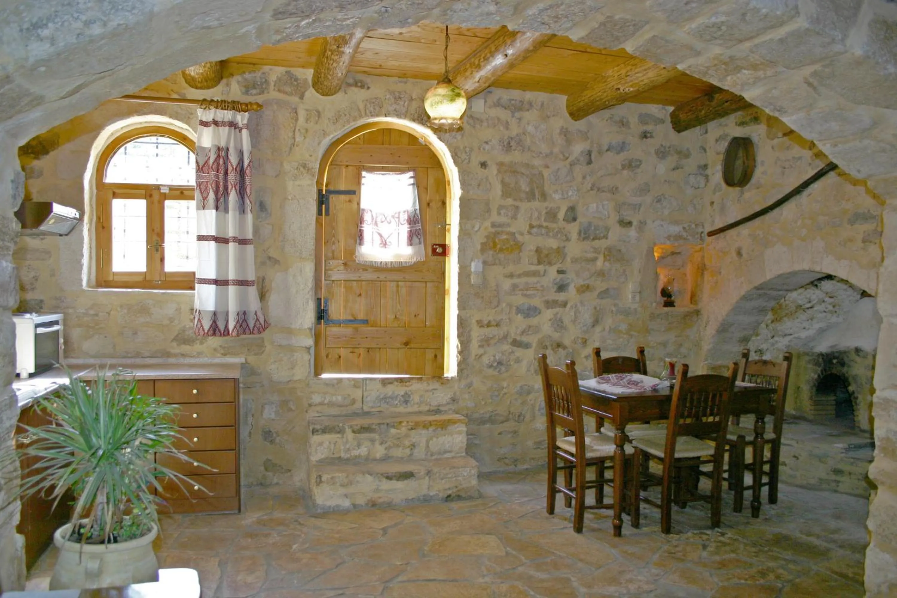 Kitchen or kitchenette in Vafes Traditional Stone Houses