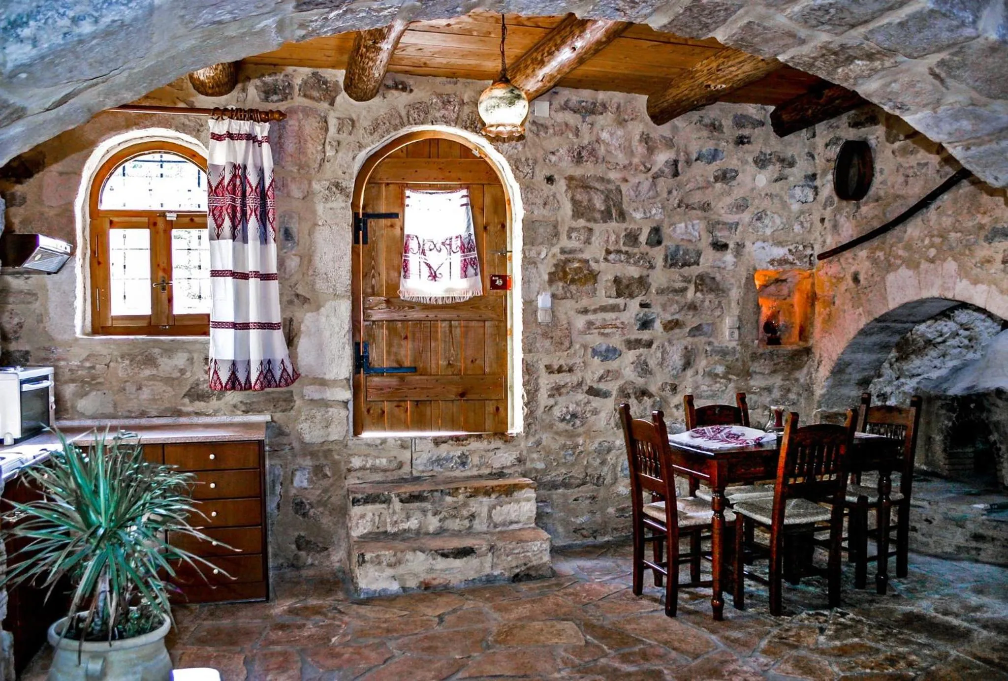 Kitchen or kitchenette in Vafes Traditional Stone Houses