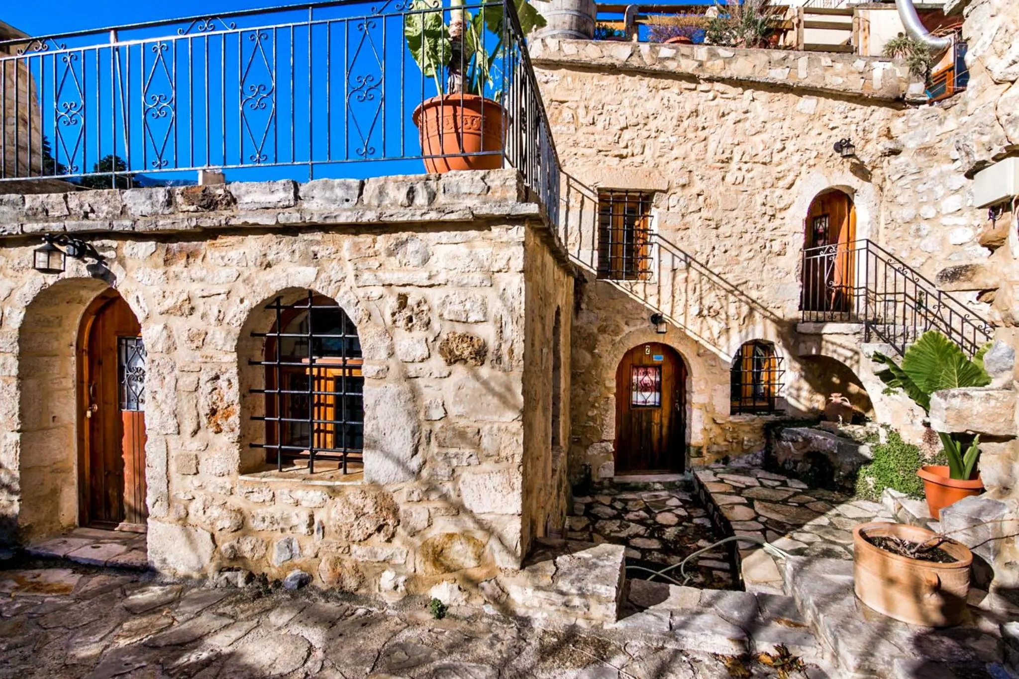 Facade/entrance in Vafes Traditional Stone Houses