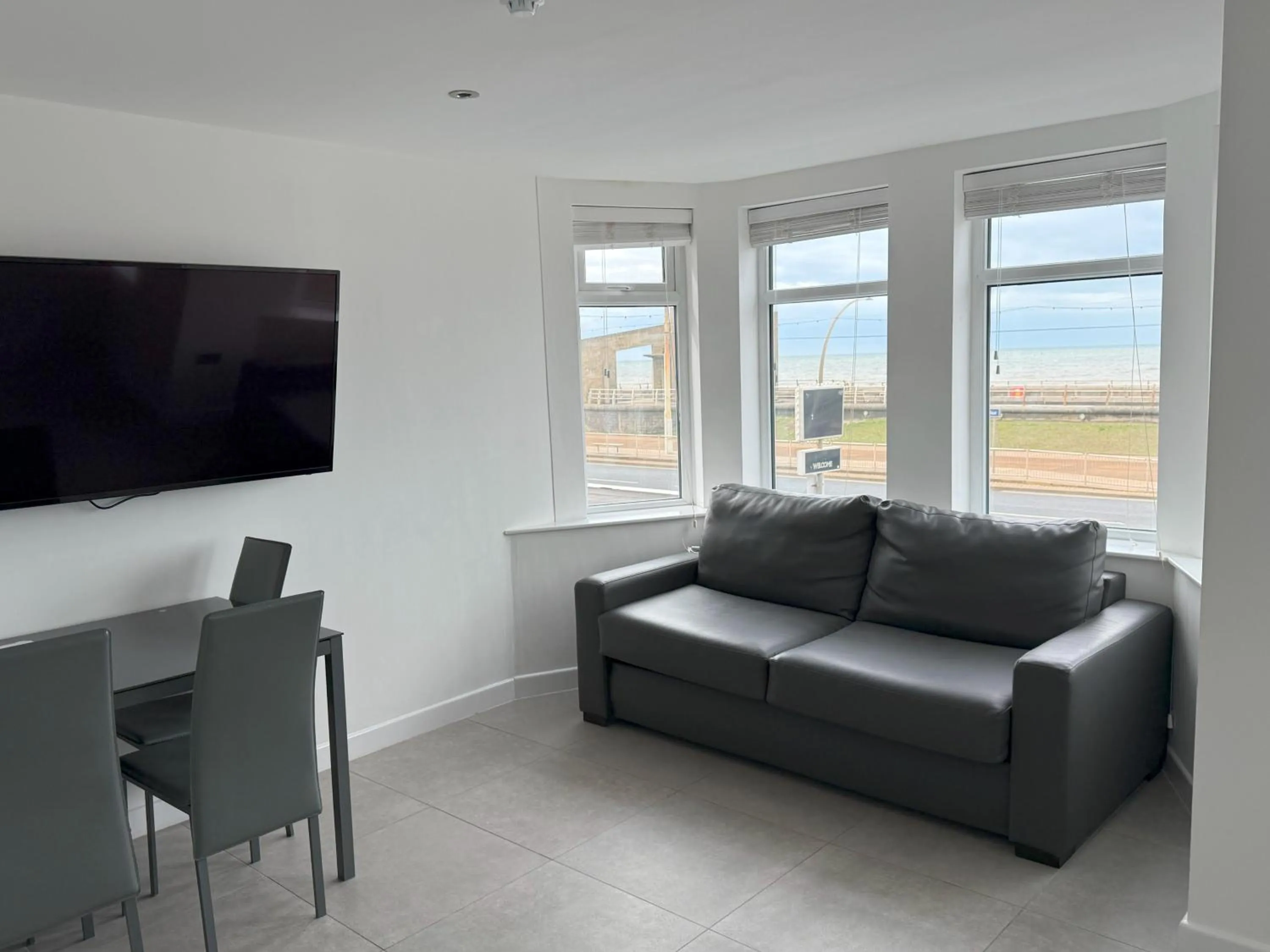 Seating area in Coastal Plaza