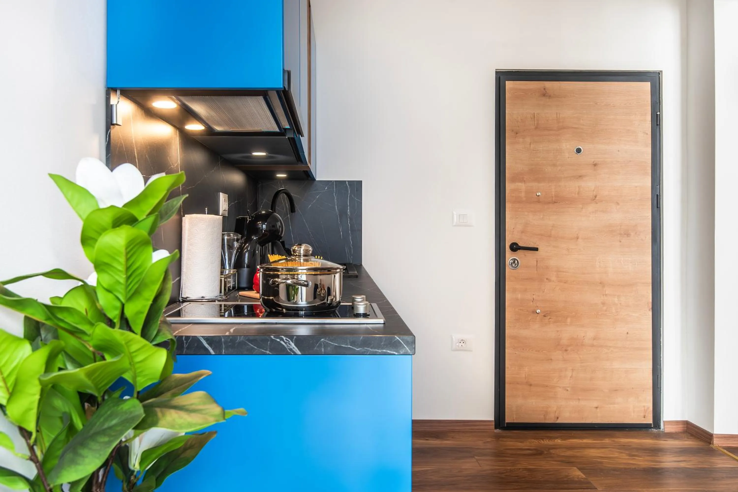 kitchen in D&A Central Luxury Apartments with FREE Parking