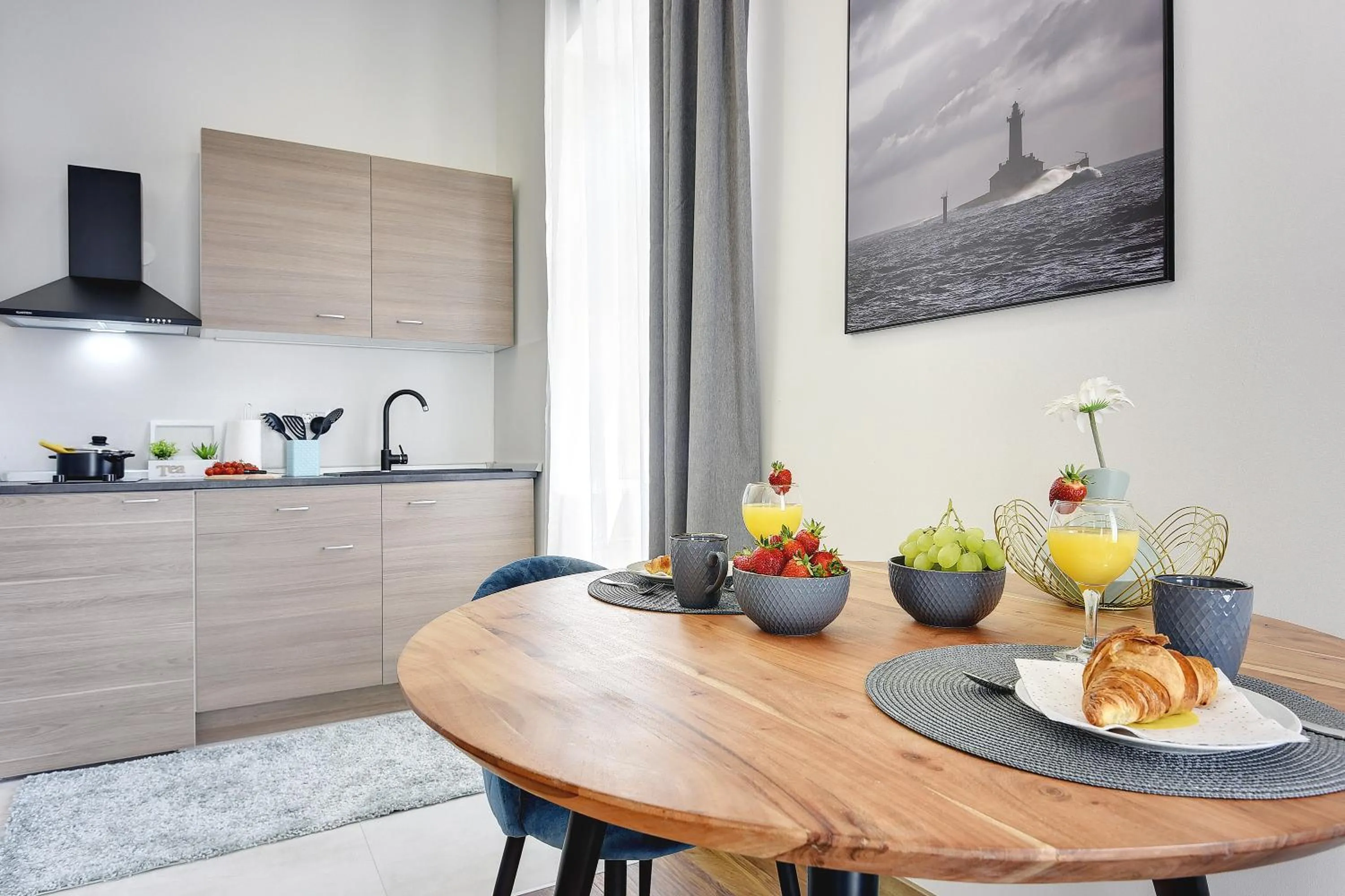 Kitchen or kitchenette in D&A Central Luxury Apartments with FREE Parking