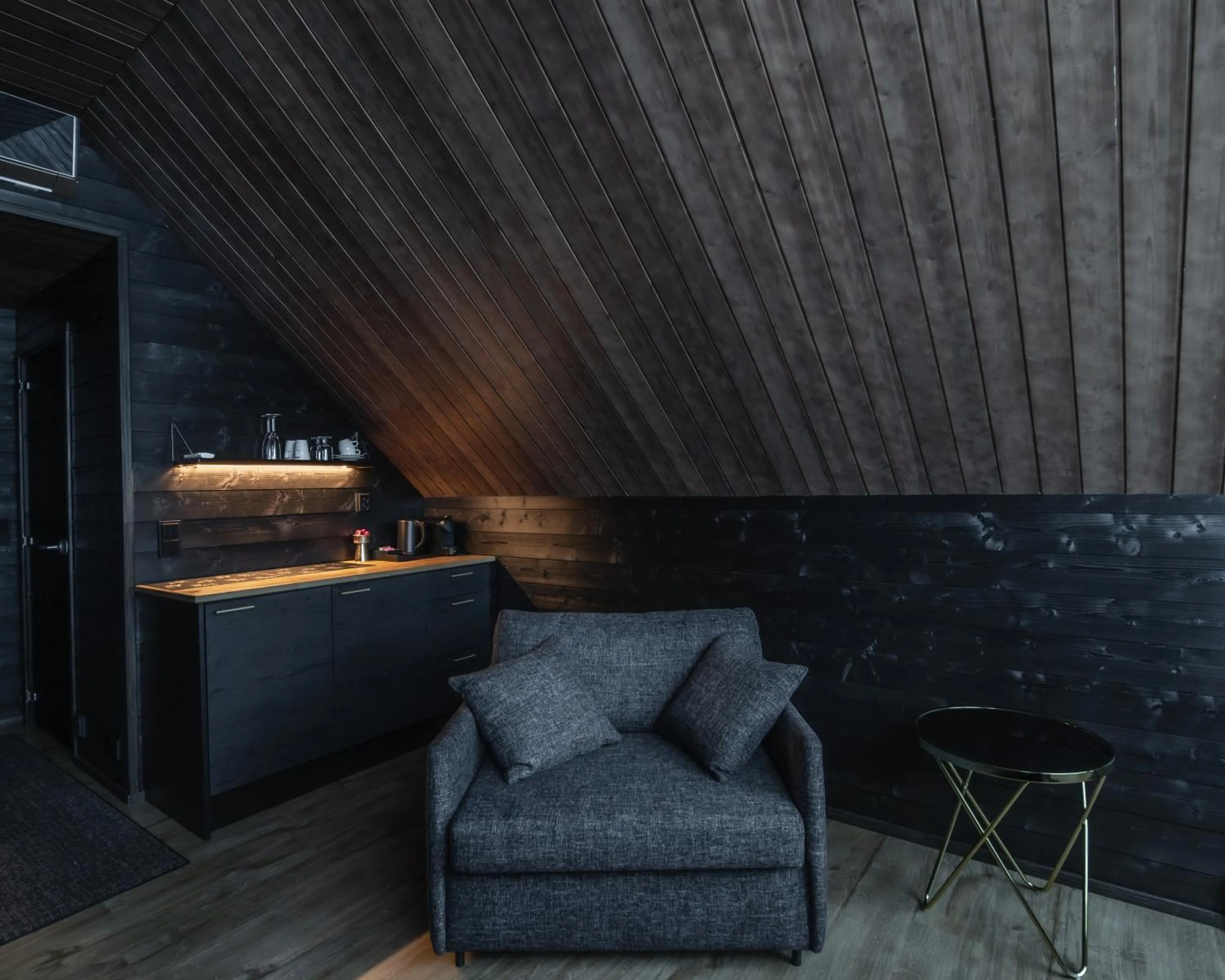 Living room in Northern Lights Village Pyhä