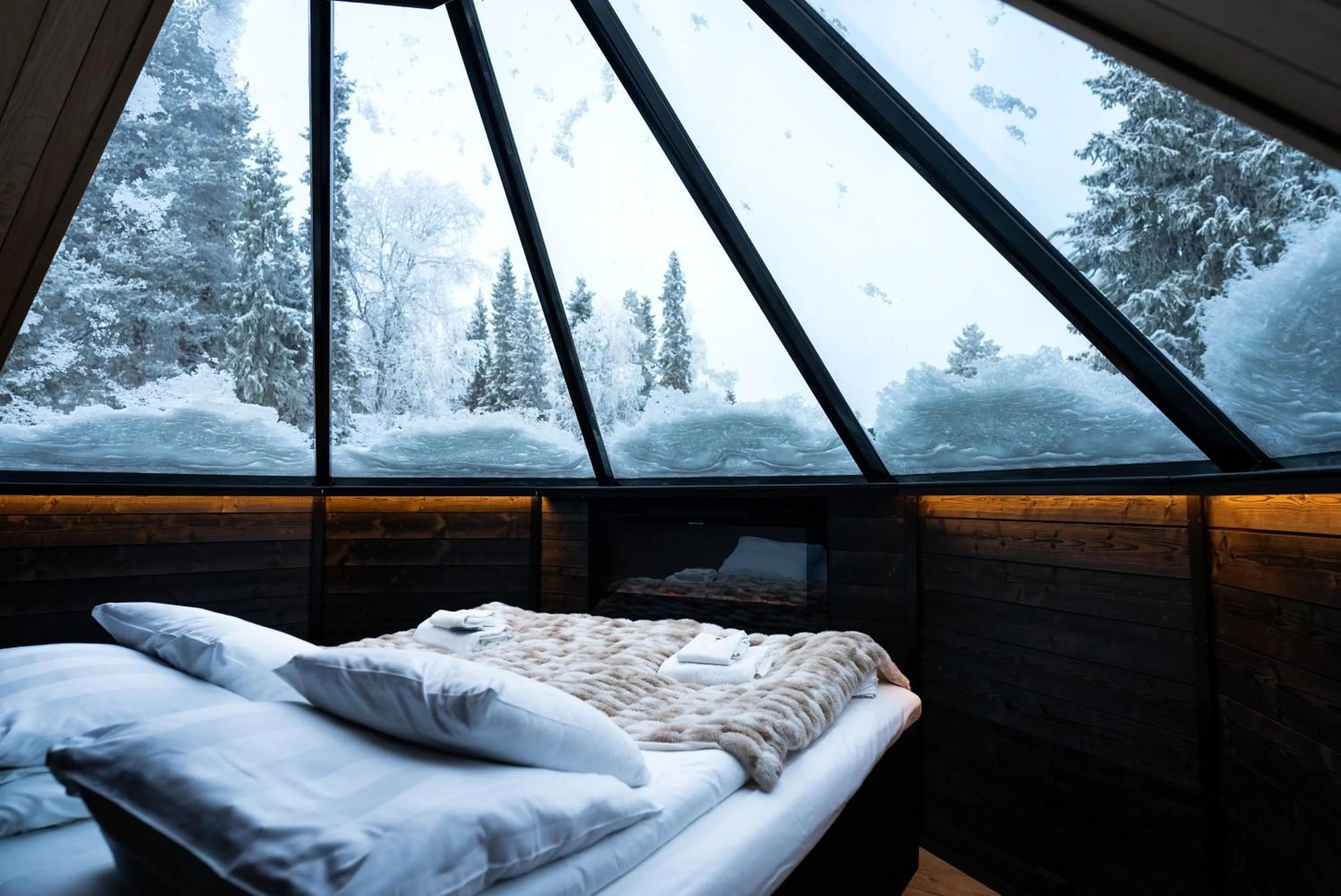 Bed in Northern Lights Village Pyhä