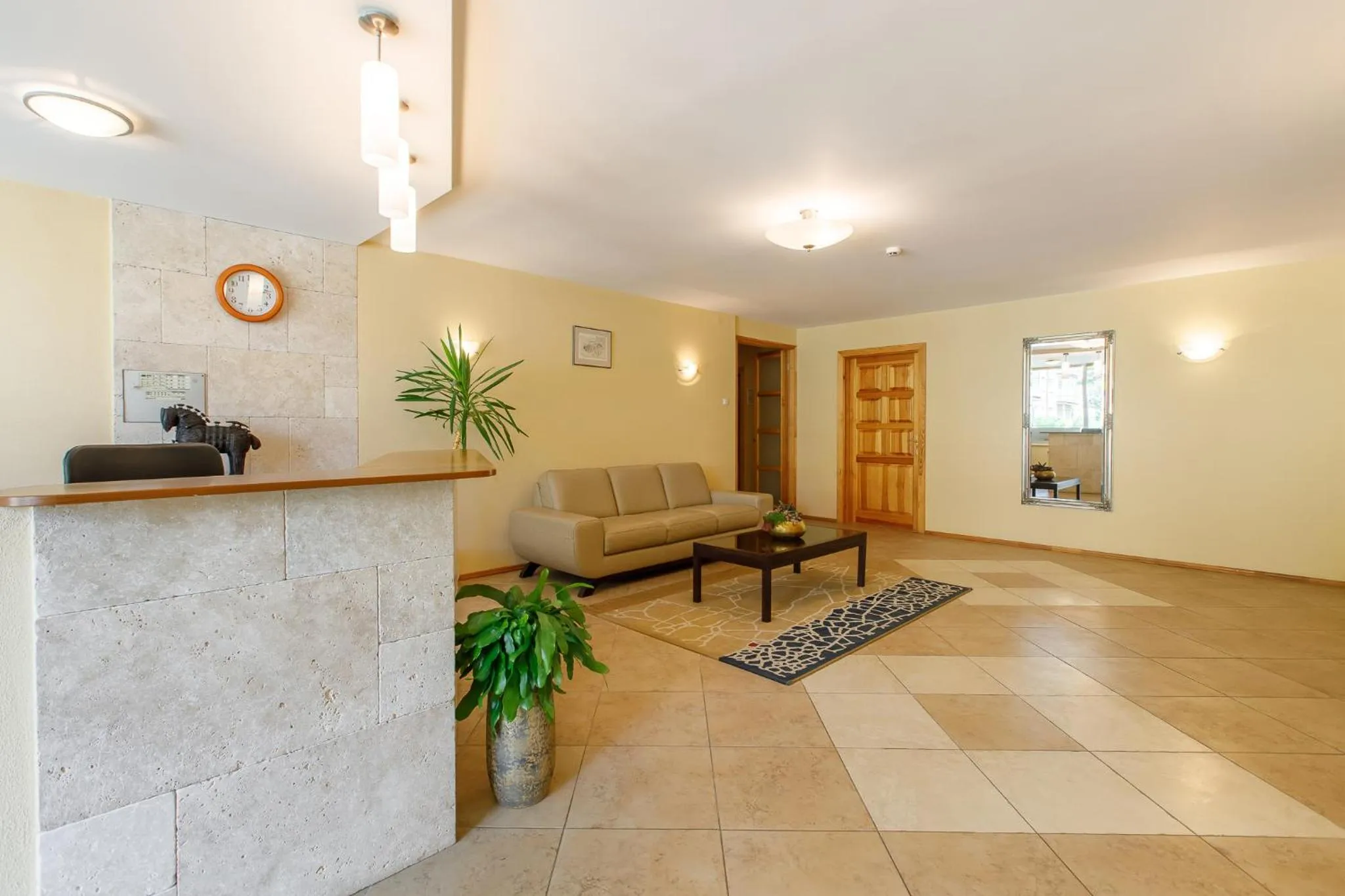 Lobby or reception in Viešbutis Prie Fontano