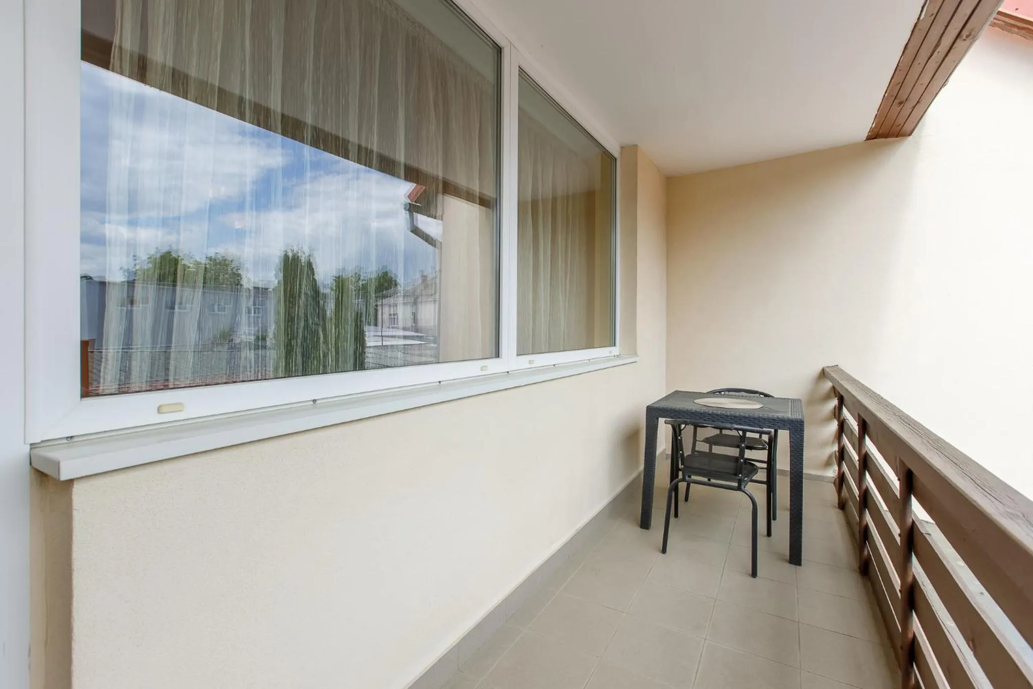 Balcony/Terrace in Viešbutis Prie Fontano