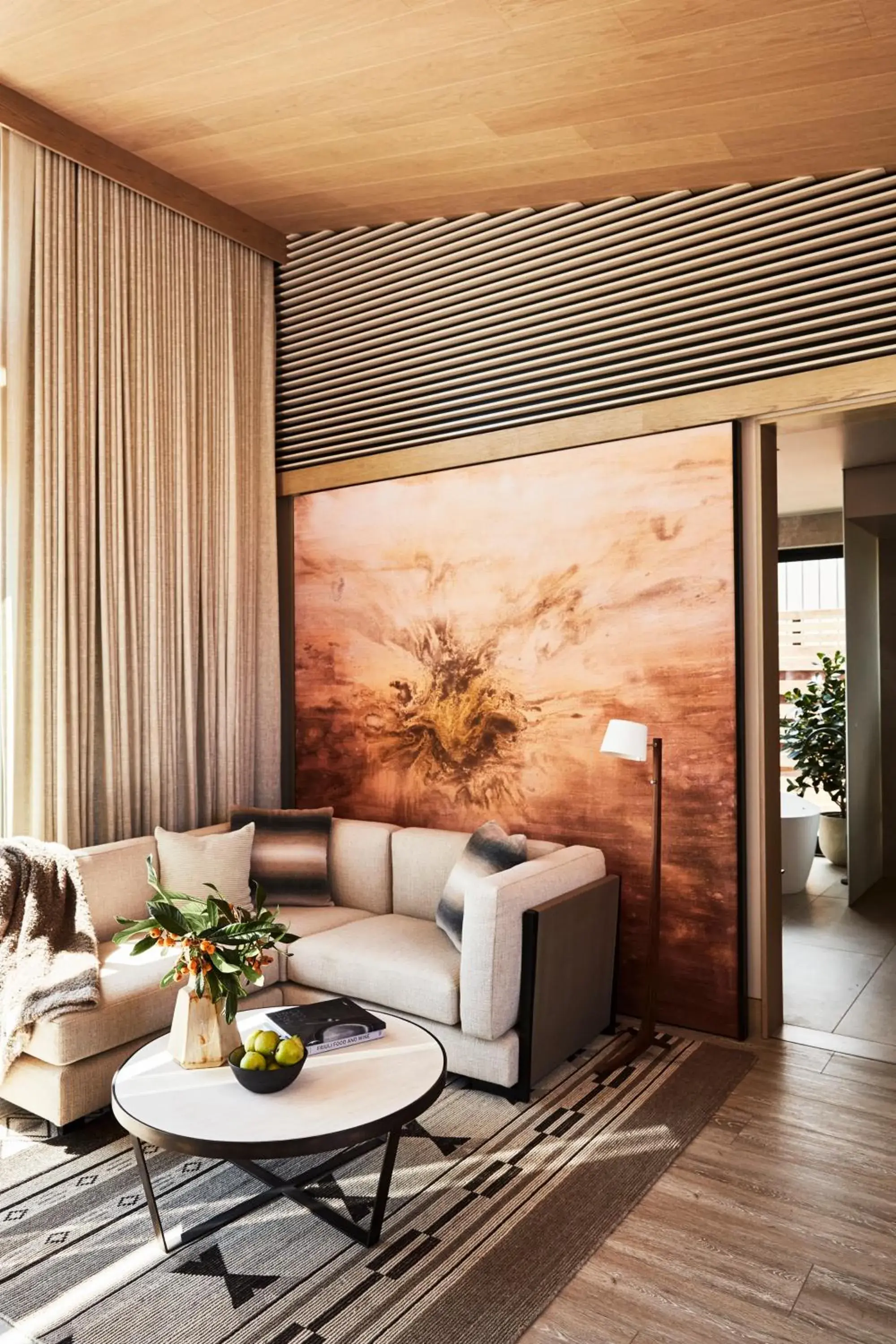 Living room in Stanly Ranch, Auberge Collection Living room in Stanly Ranch, Auberge Collection