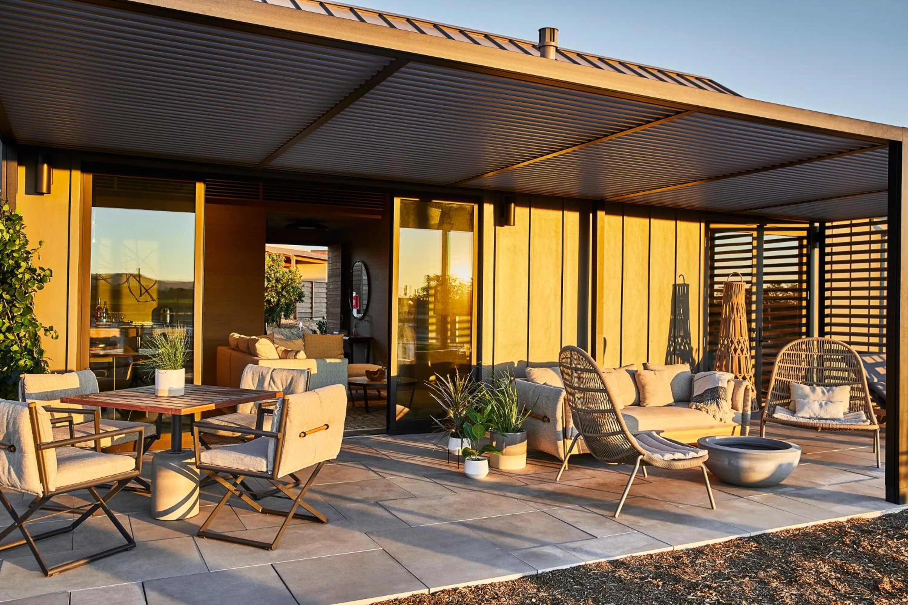 Patio in Stanly Ranch, Auberge Collection