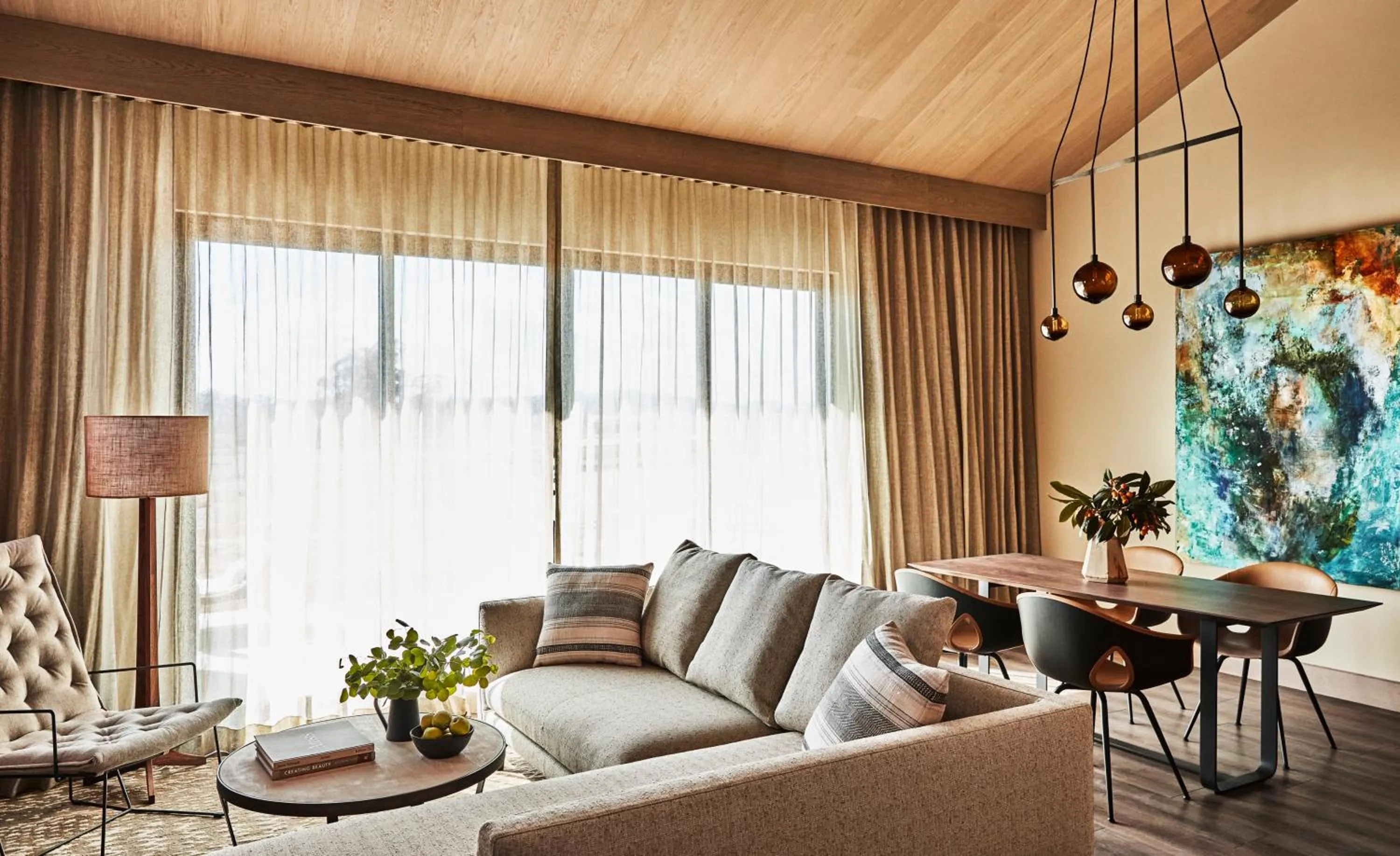 Seating area in Stanly Ranch, Auberge Collection